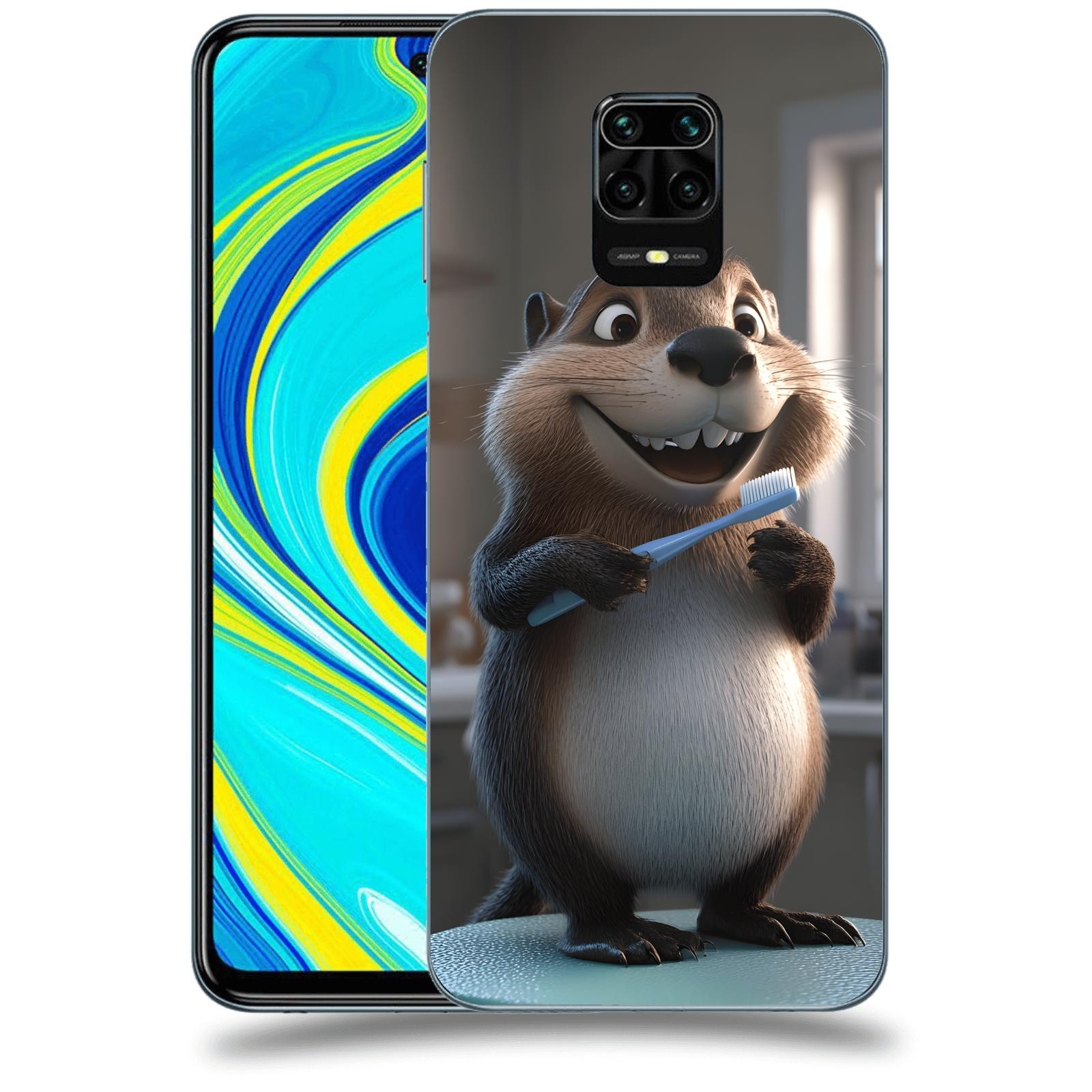 ACOVER Kryt na mobil Xiaomi Redmi Note 9S - Bobr zubař