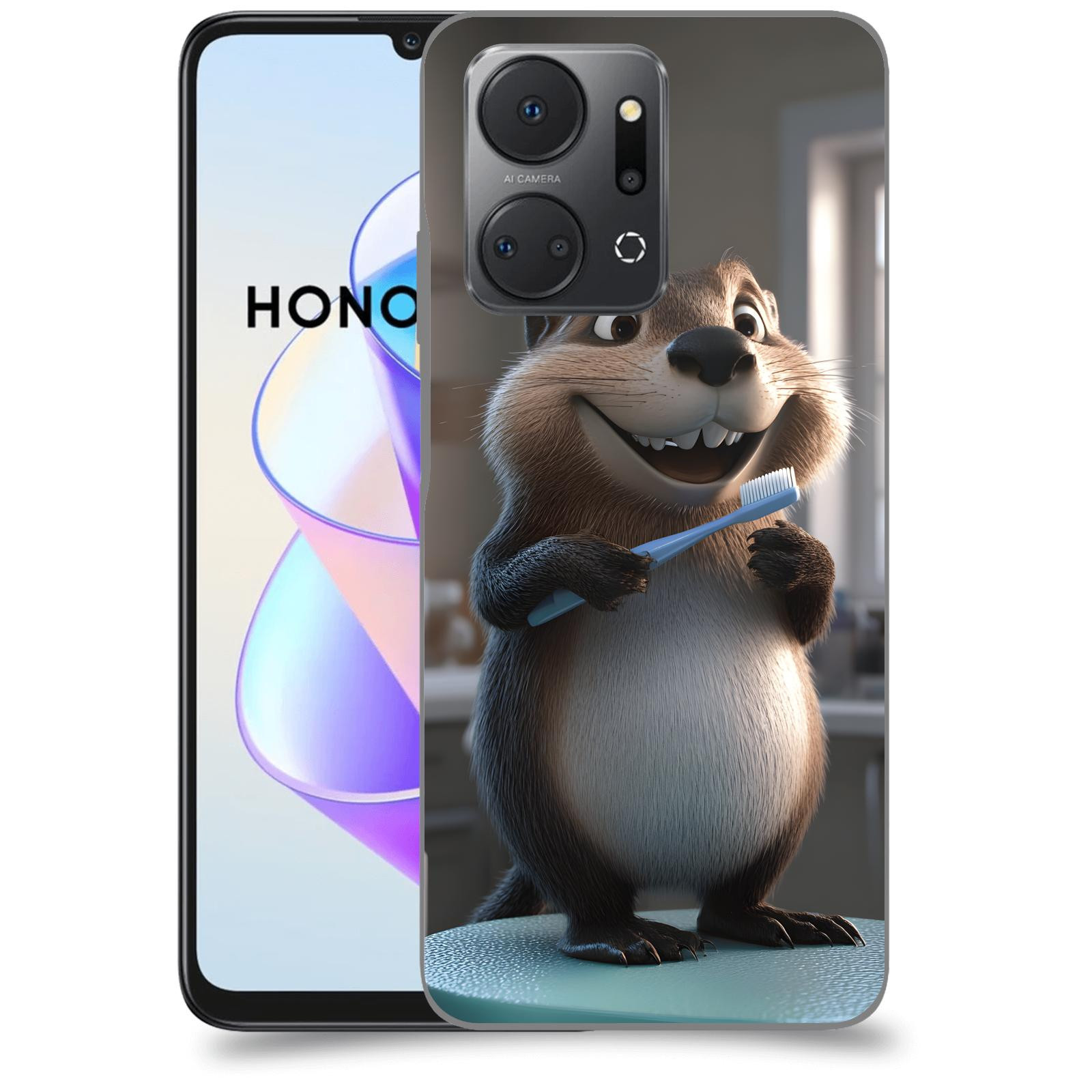 ACOVER Kryt na mobil HONOR X7a - Bobr zubař