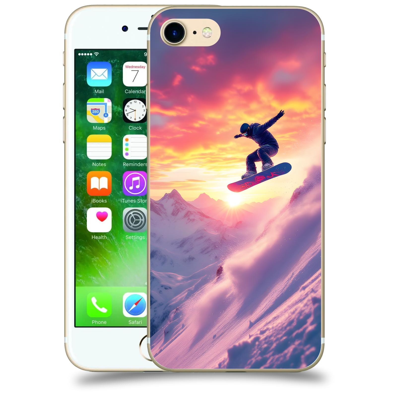 ACOVER Kryt na mobil Apple iPhone 7 - Snowboard