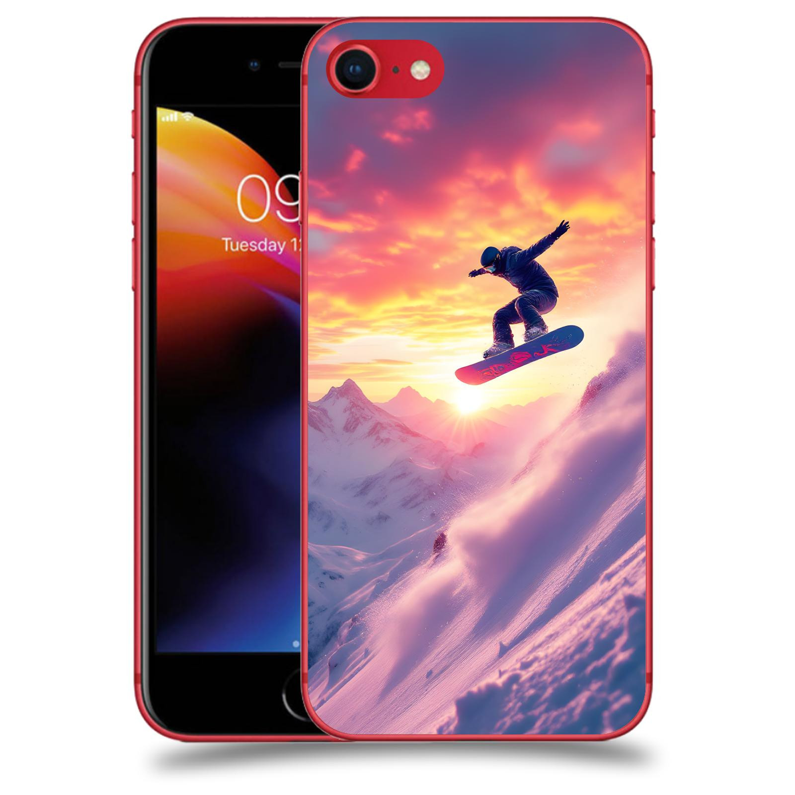 ACOVER Kryt na mobil Apple iPhone 8 - Snowboard