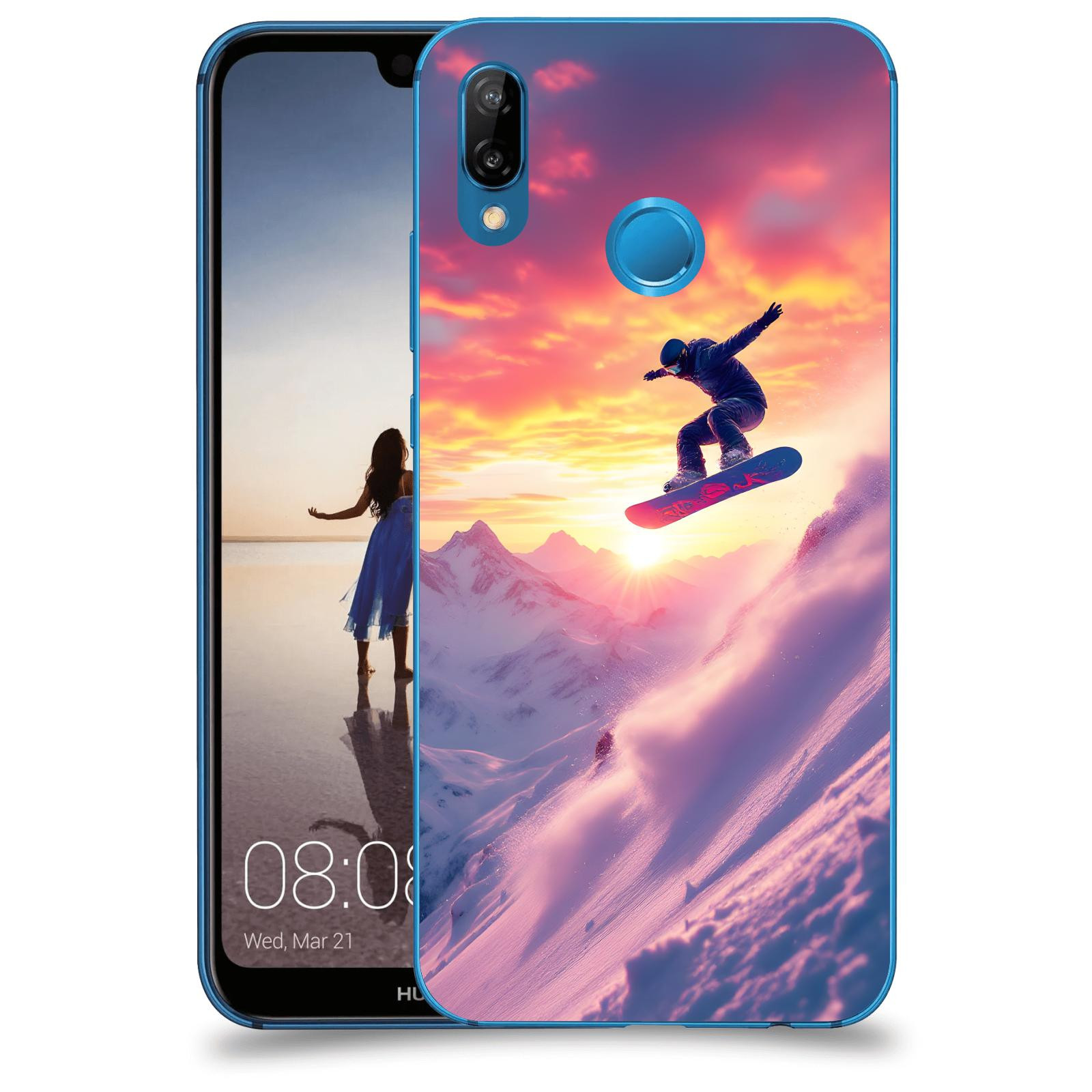 ACOVER Kryt na mobil Huawei P20 Lite - Snowboard