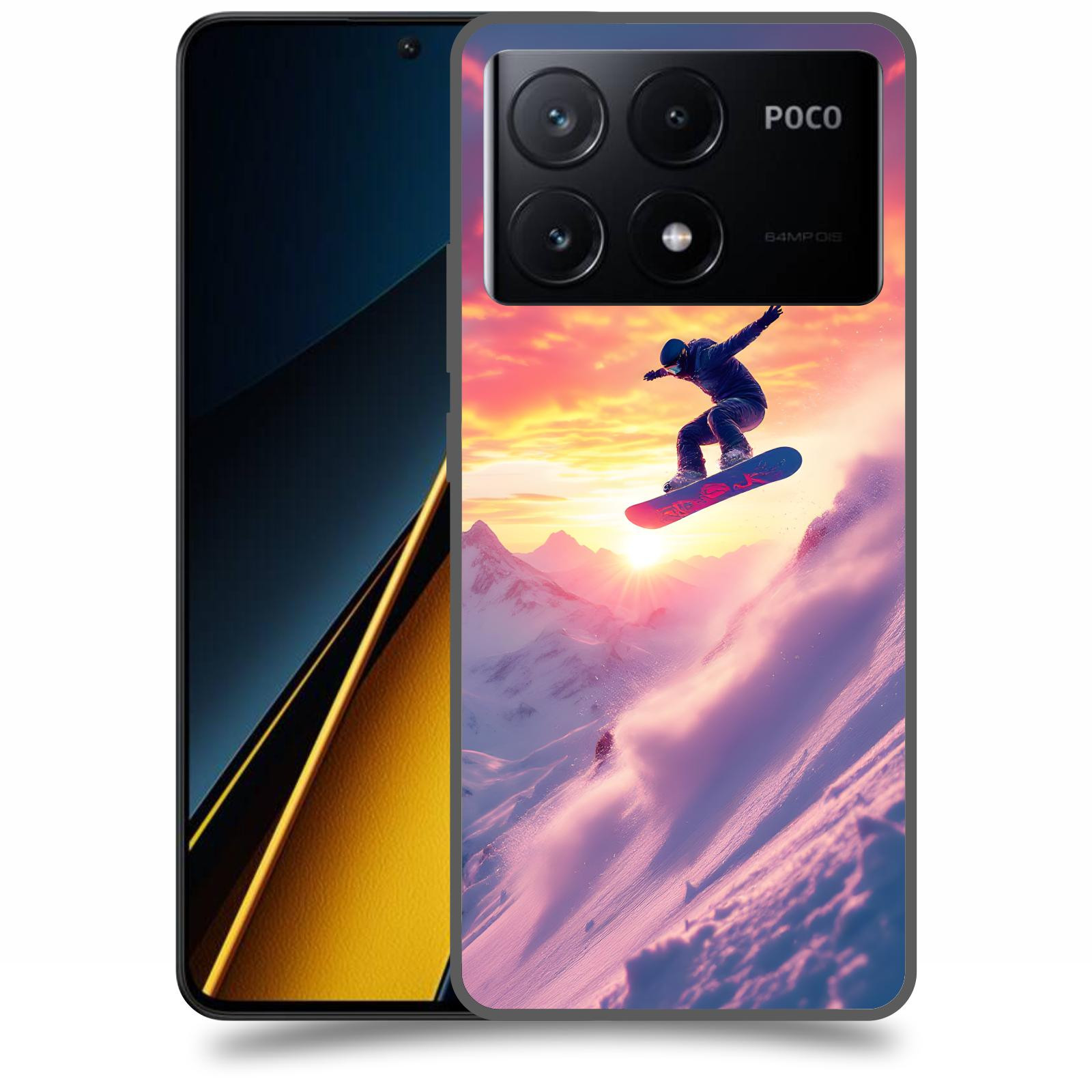 ACOVER Kryt na mobil Poco X6 Pro 5G - Snowboard