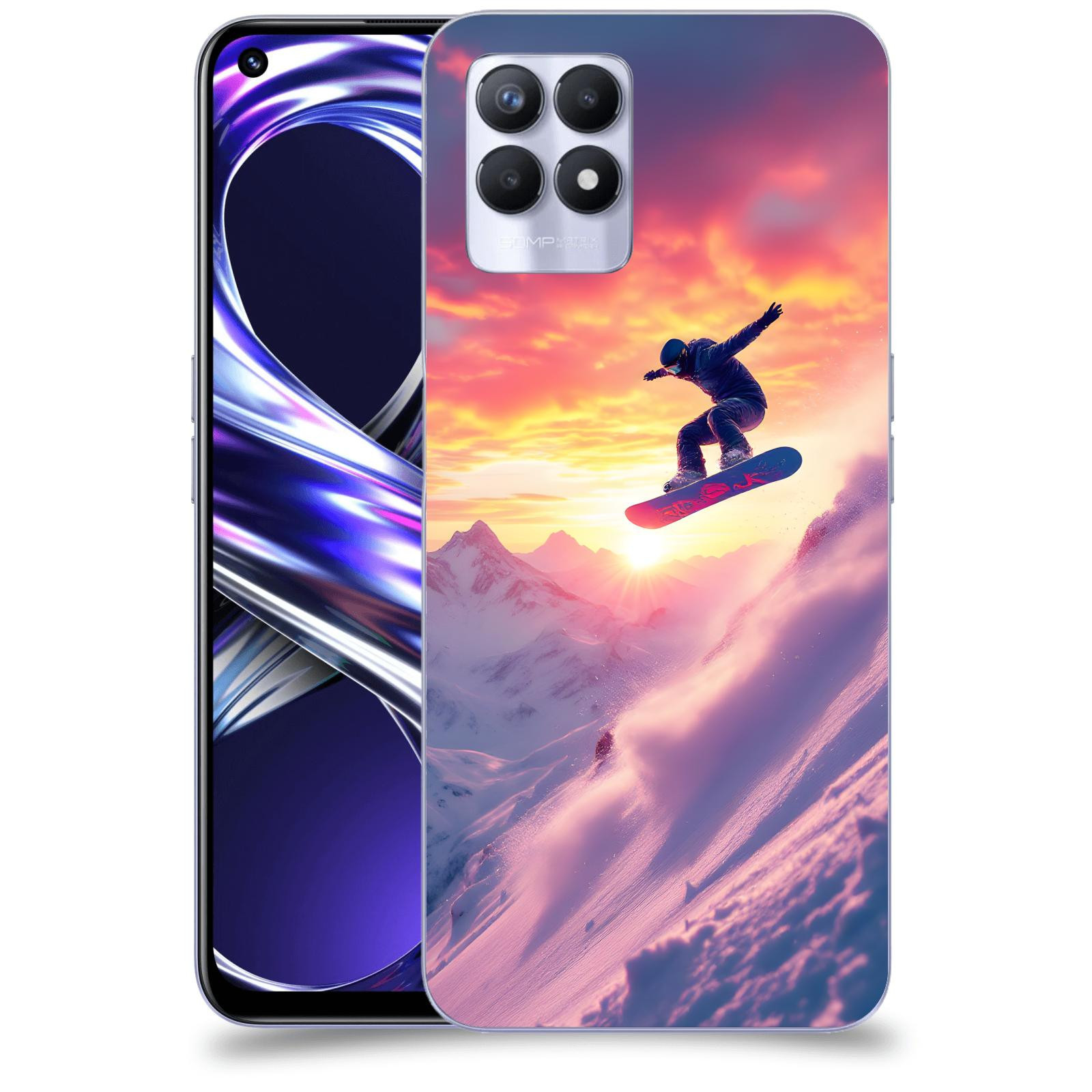 ACOVER Kryt na mobil Realme 8i - Snowboard