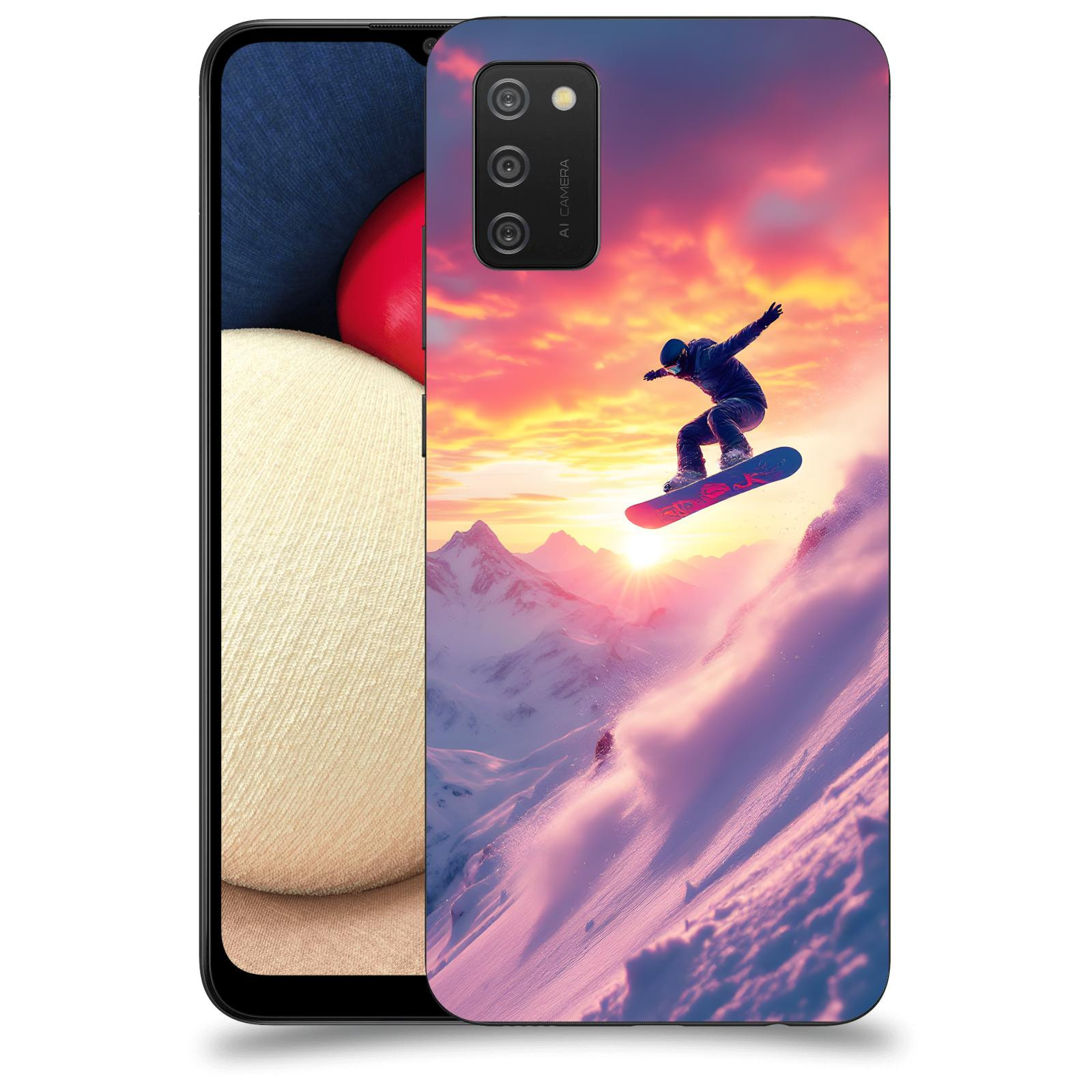 ACOVER Kryt na mobil Samsung Galaxy A02s A025G - Snowboard