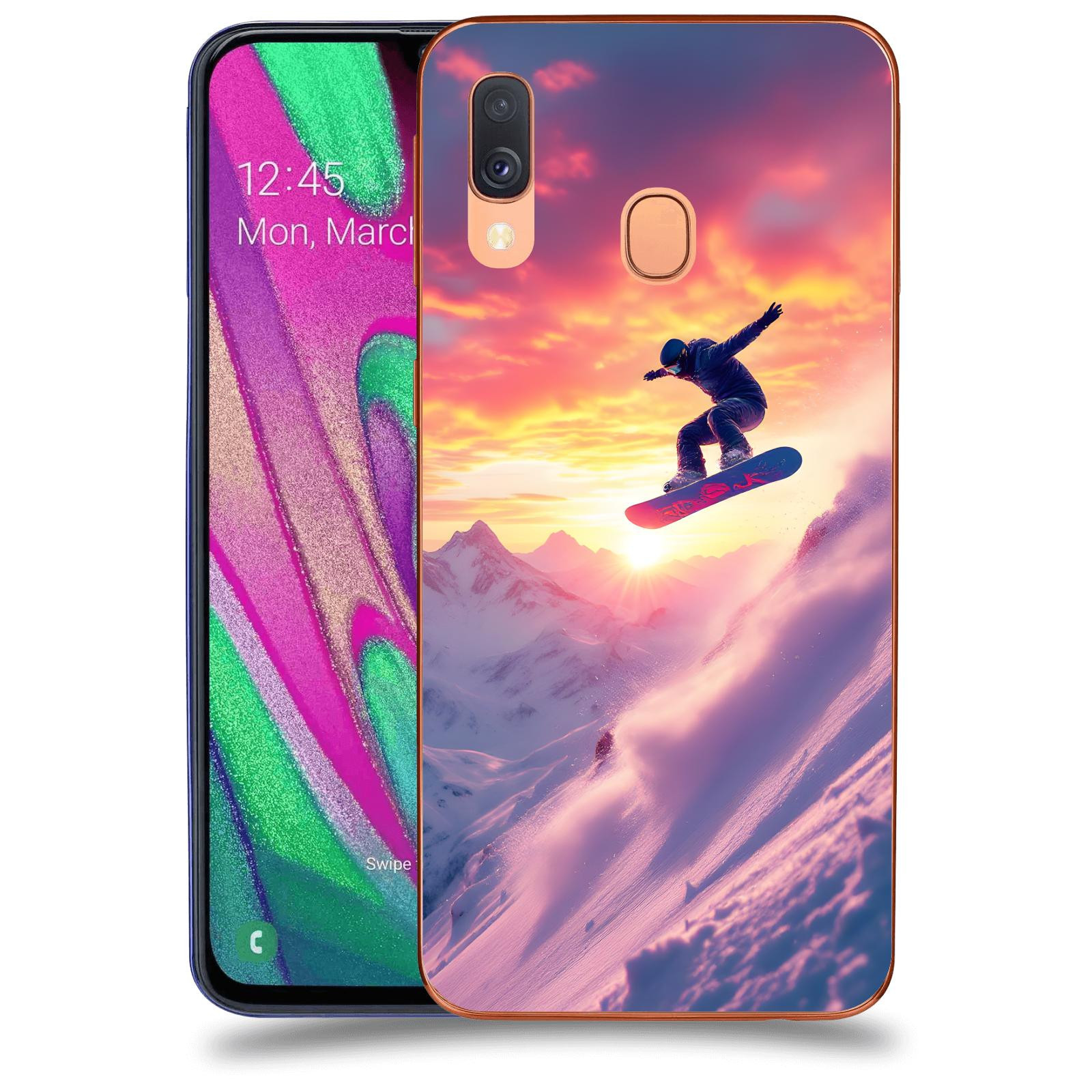 ACOVER Kryt na mobil Samsung Galaxy A40 A405F - Snowboard