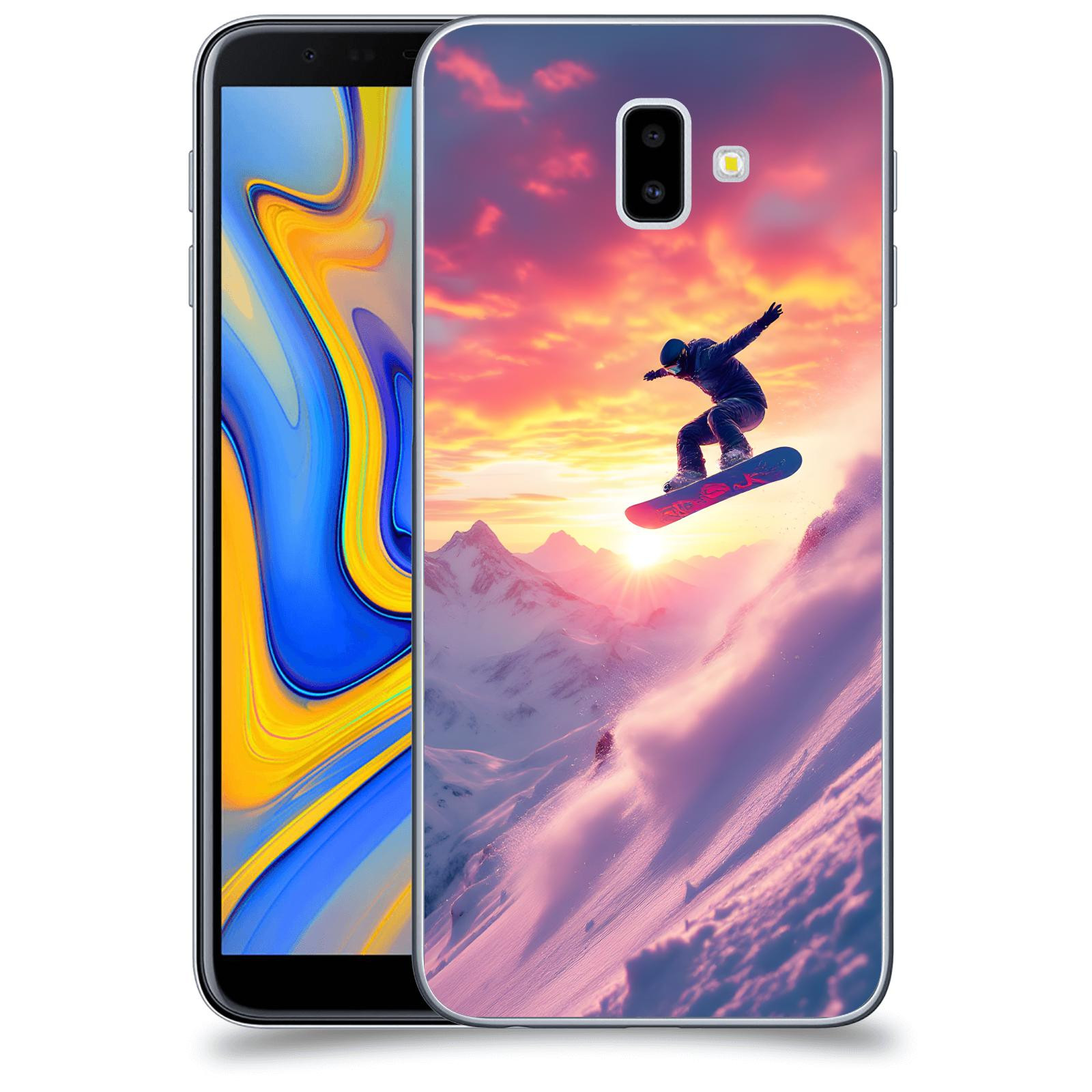 ACOVER Kryt na mobil Samsung Galaxy J6+ J610F - Snowboard