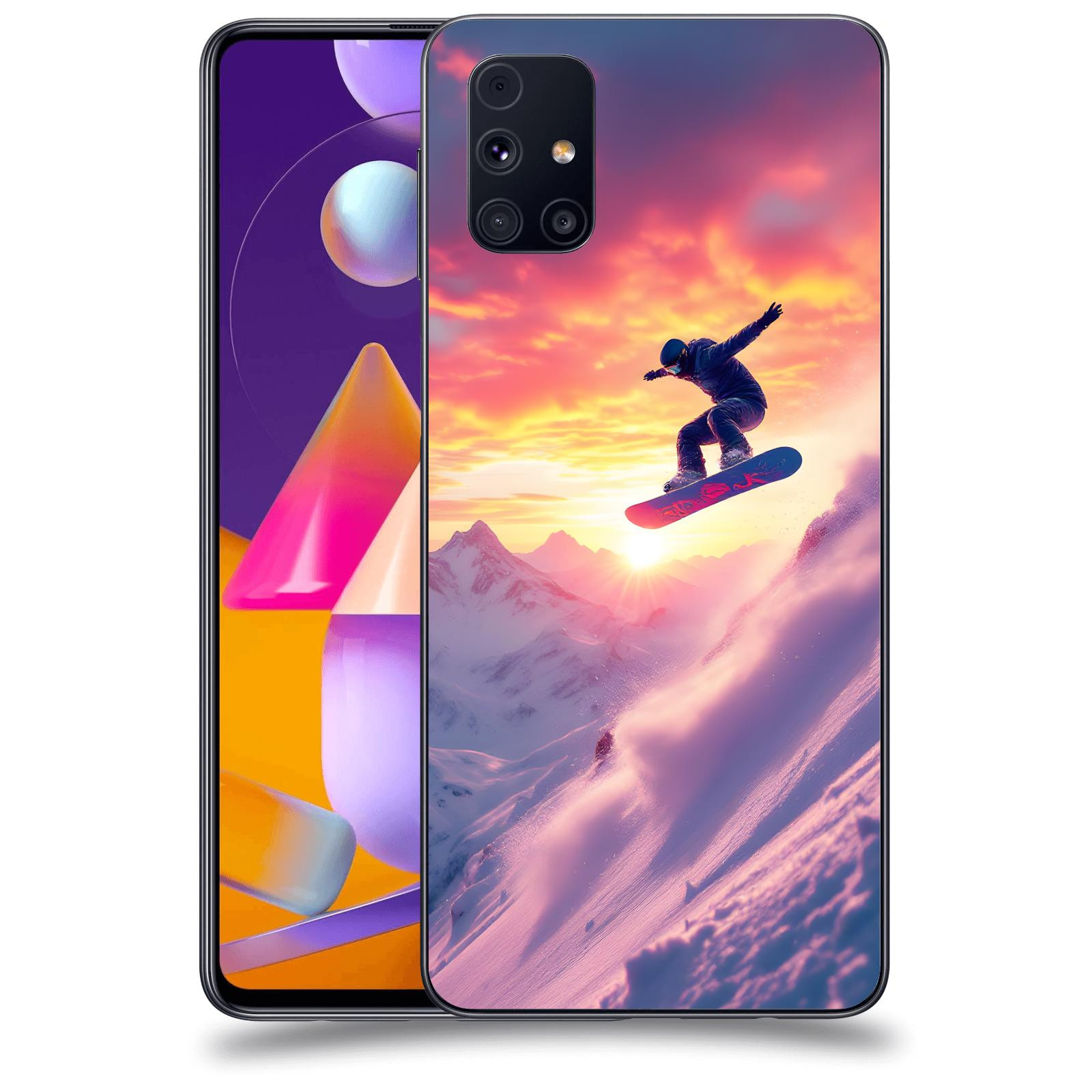 ACOVER Kryt na mobil Samsung Galaxy M31s - Snowboard