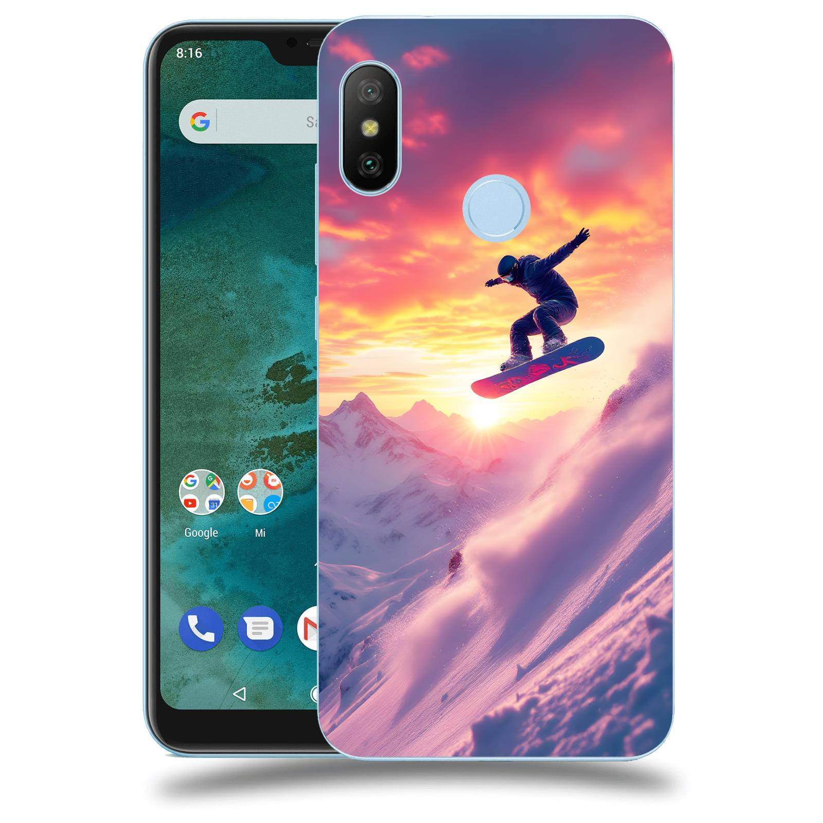 ACOVER Kryt na mobil Xiaomi Mi A2 Lite - Snowboard