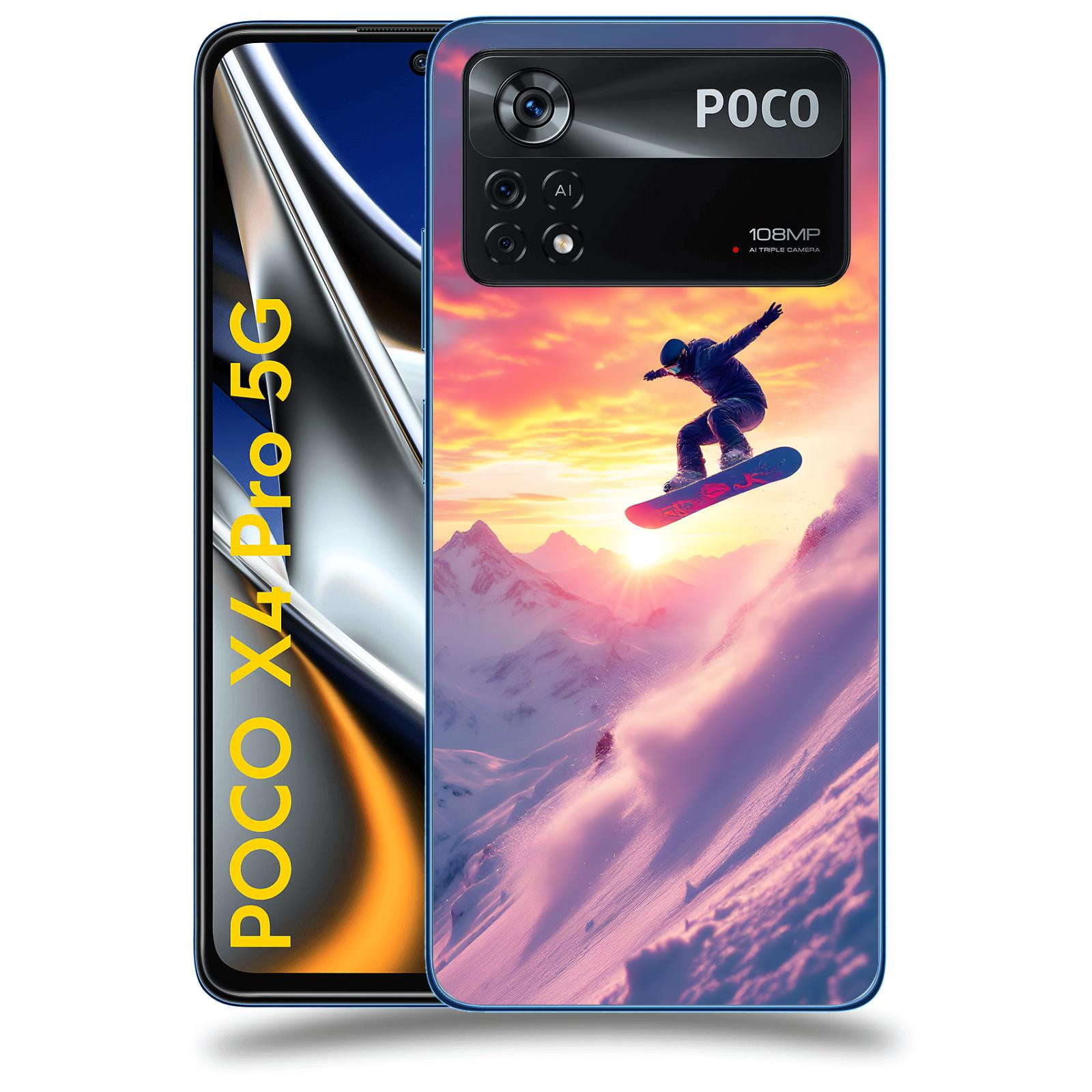 ACOVER Kryt na mobil Xiaomi Poco X4 Pro 5G - Snowboard