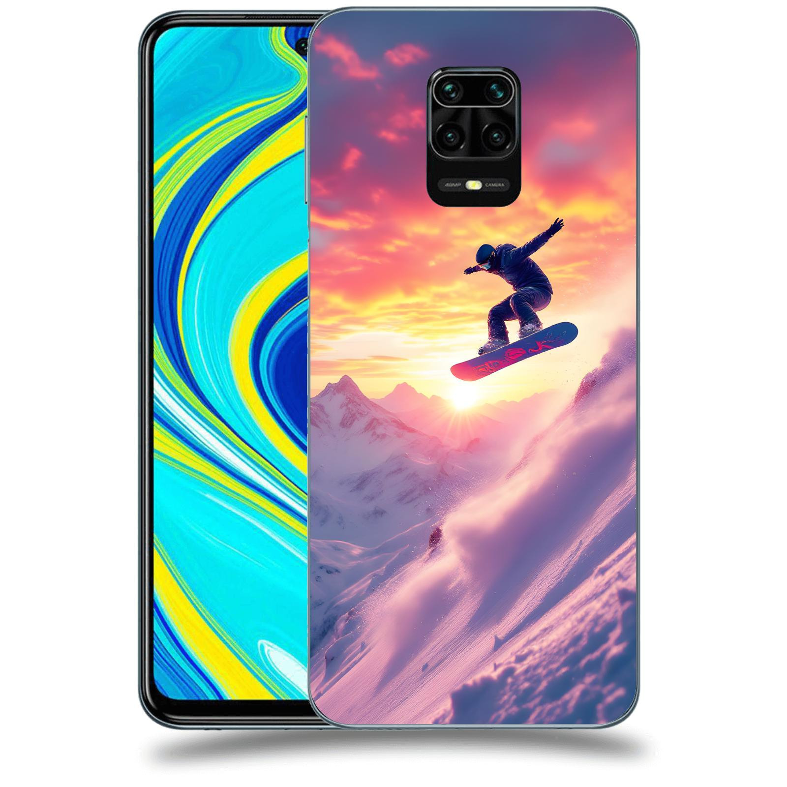 ACOVER Kryt na mobil Xiaomi Redmi Note 9S - Snowboard
