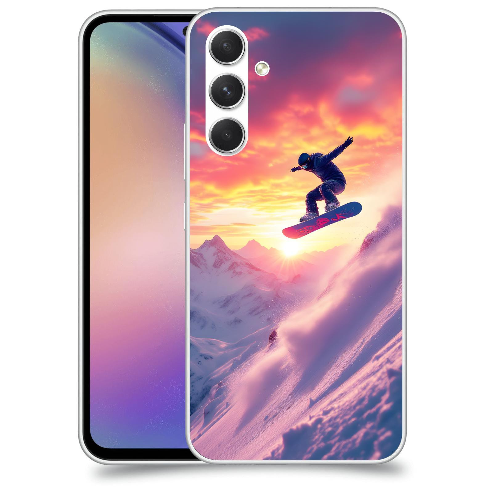 ACOVER Kryt na mobil Samsung Galaxy M54 5G - Snowboard
