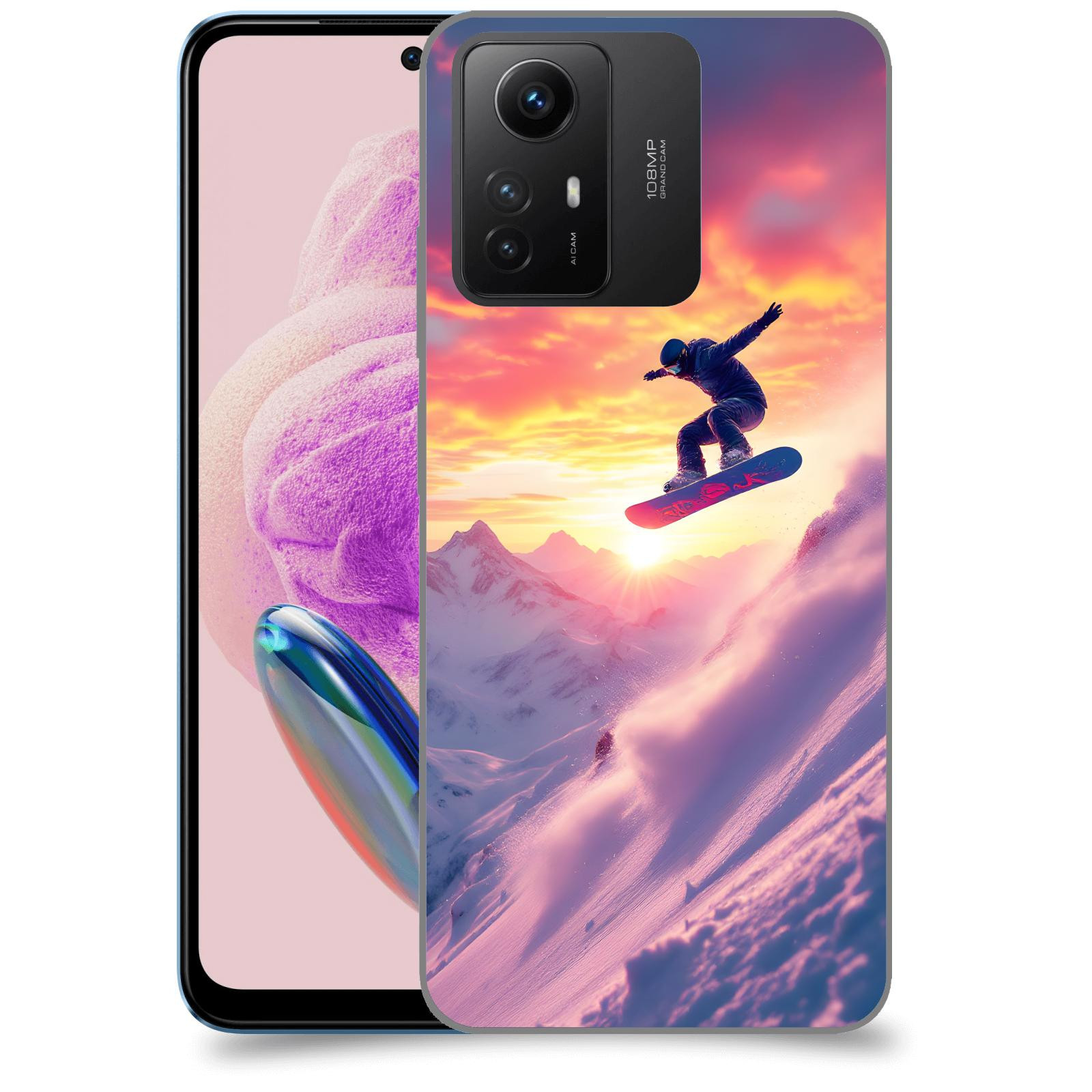ACOVER Kryt na mobil Xiaomi Redmi Note 12S - Snowboard