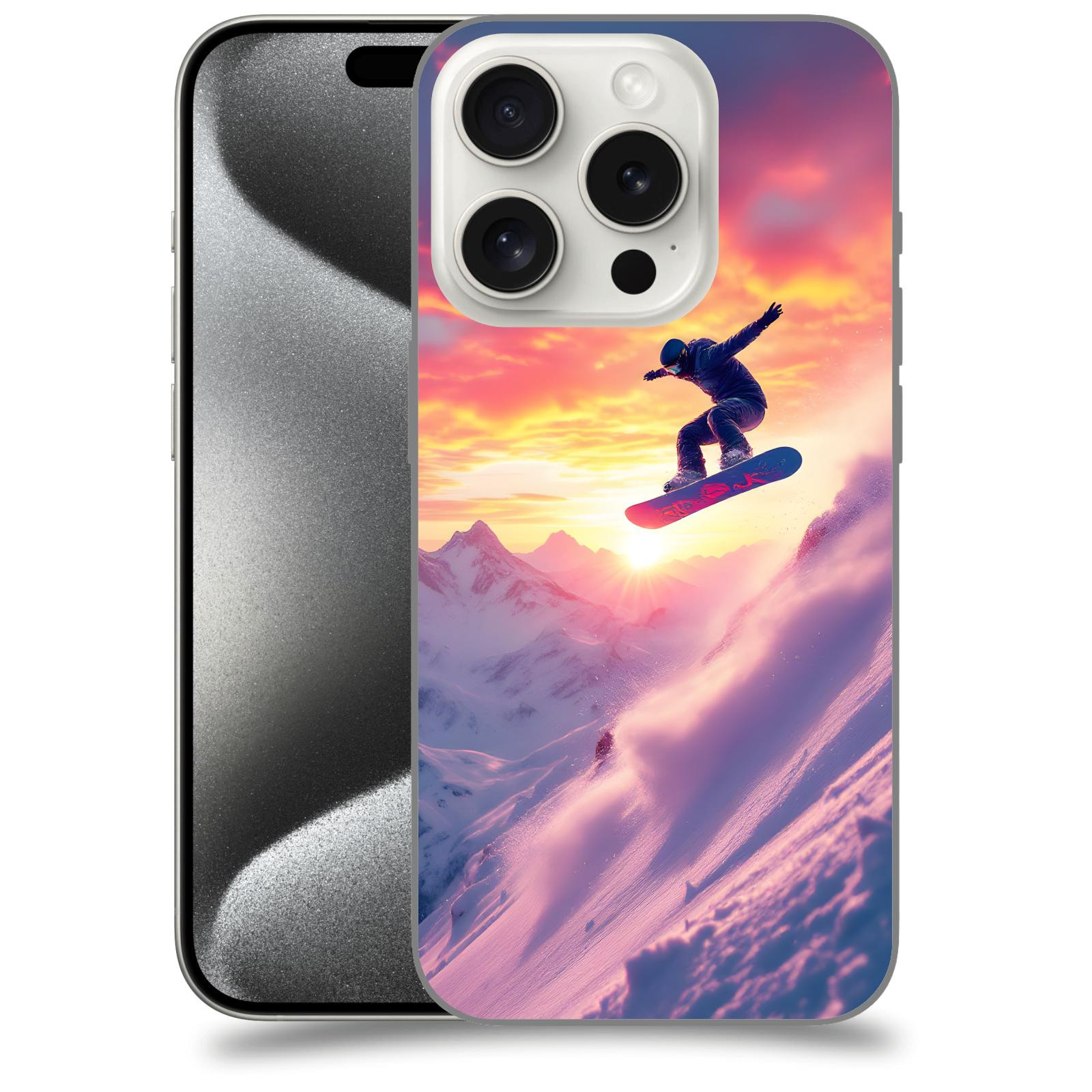 ACOVER Kryt na mobil Apple iPhone 15 pro - Snowboard