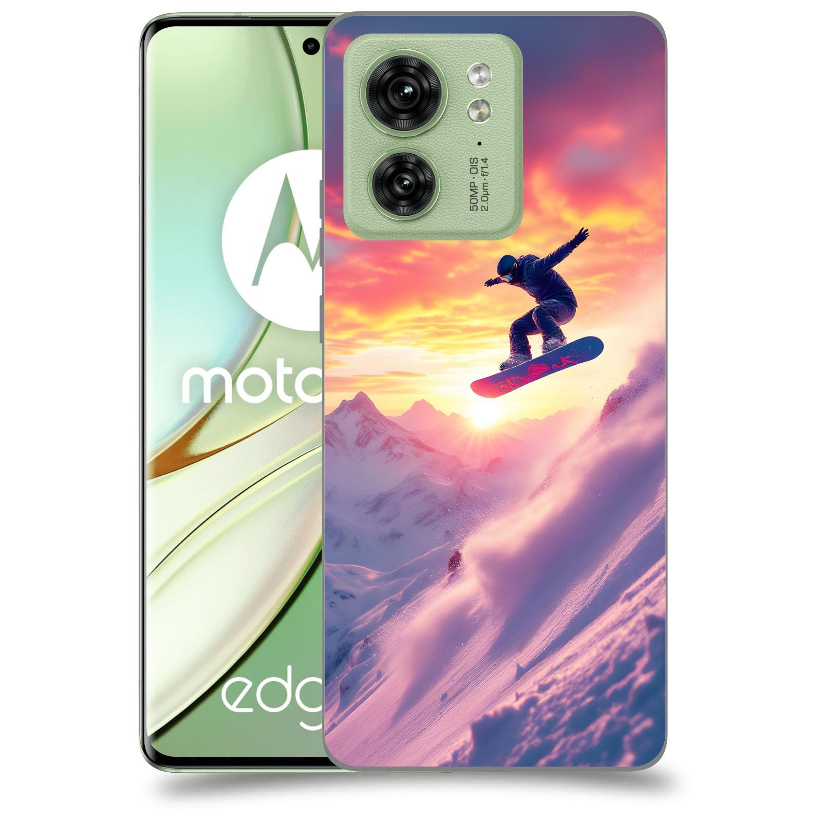 ACOVER Kryt na mobil Motorola EDGE 40 5G - Snowboard