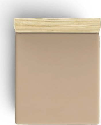 Béžové napínací bavlněné prostěradlo 140x200 cm – Mijolnir