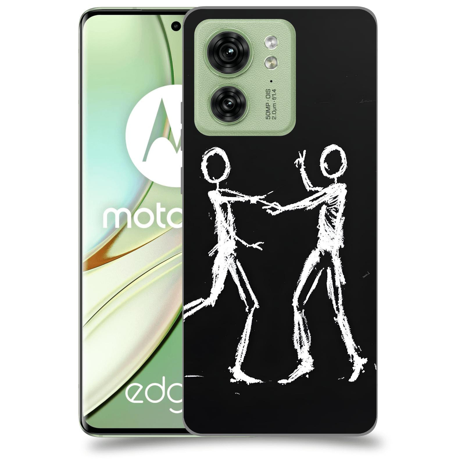 ACOVER Kryt na mobil Motorola EDGE 40 5G - Siluety