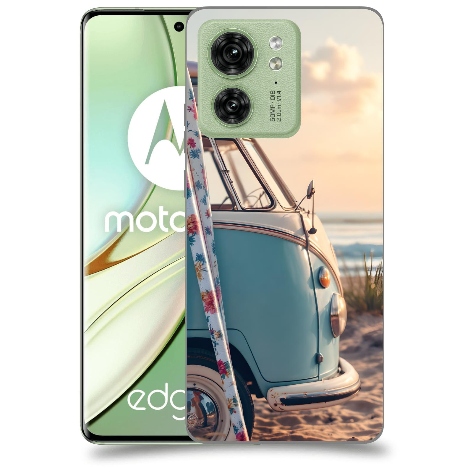 ACOVER Kryt na mobil Motorola EDGE 40 5G - Retro Bus 2