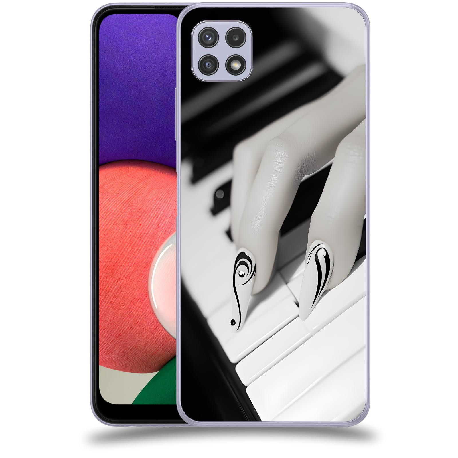 ACOVER Kryt na mobil Samsung Galaxy A22 5G A226B - Piano