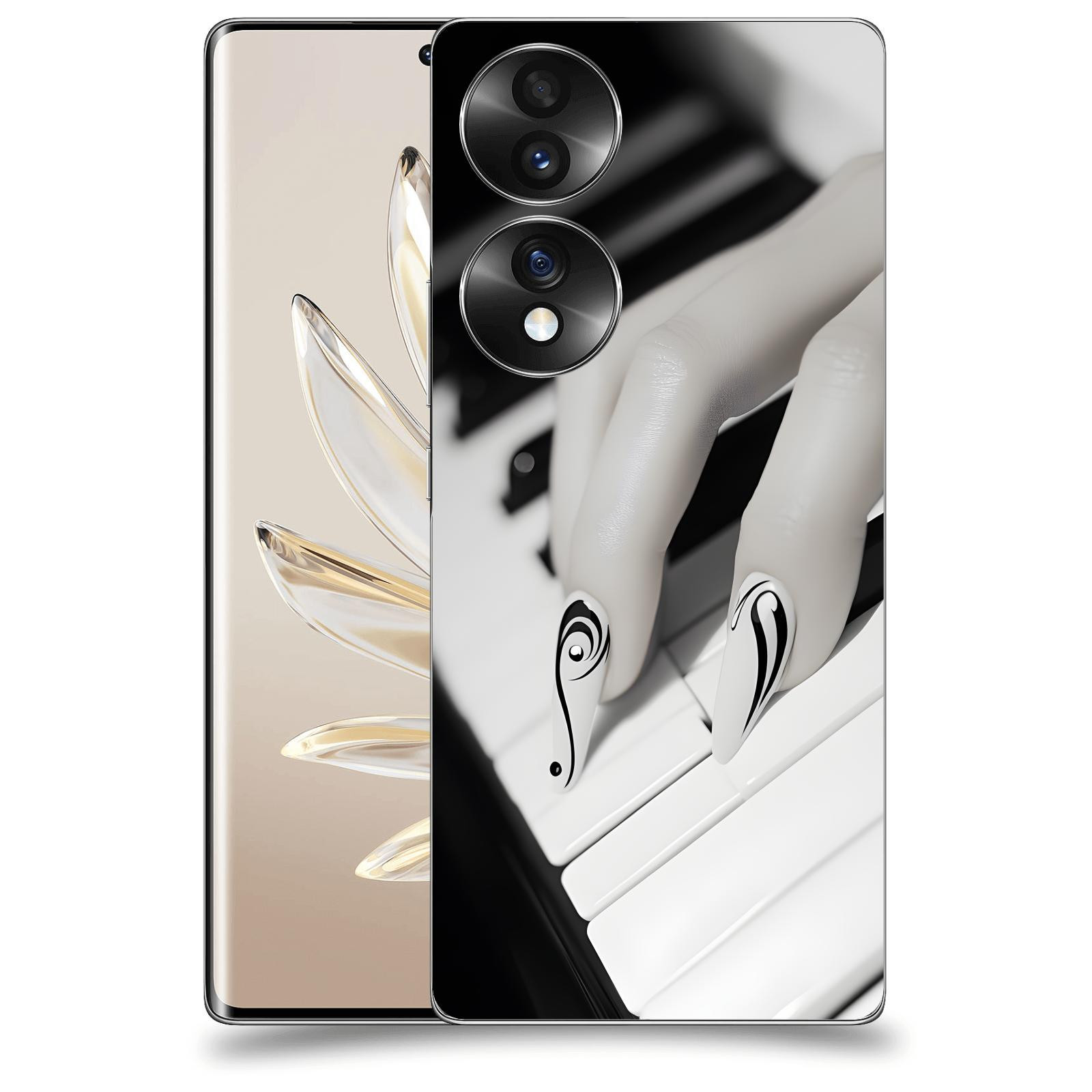 ACOVER Kryt na mobil Honor 70 - Piano