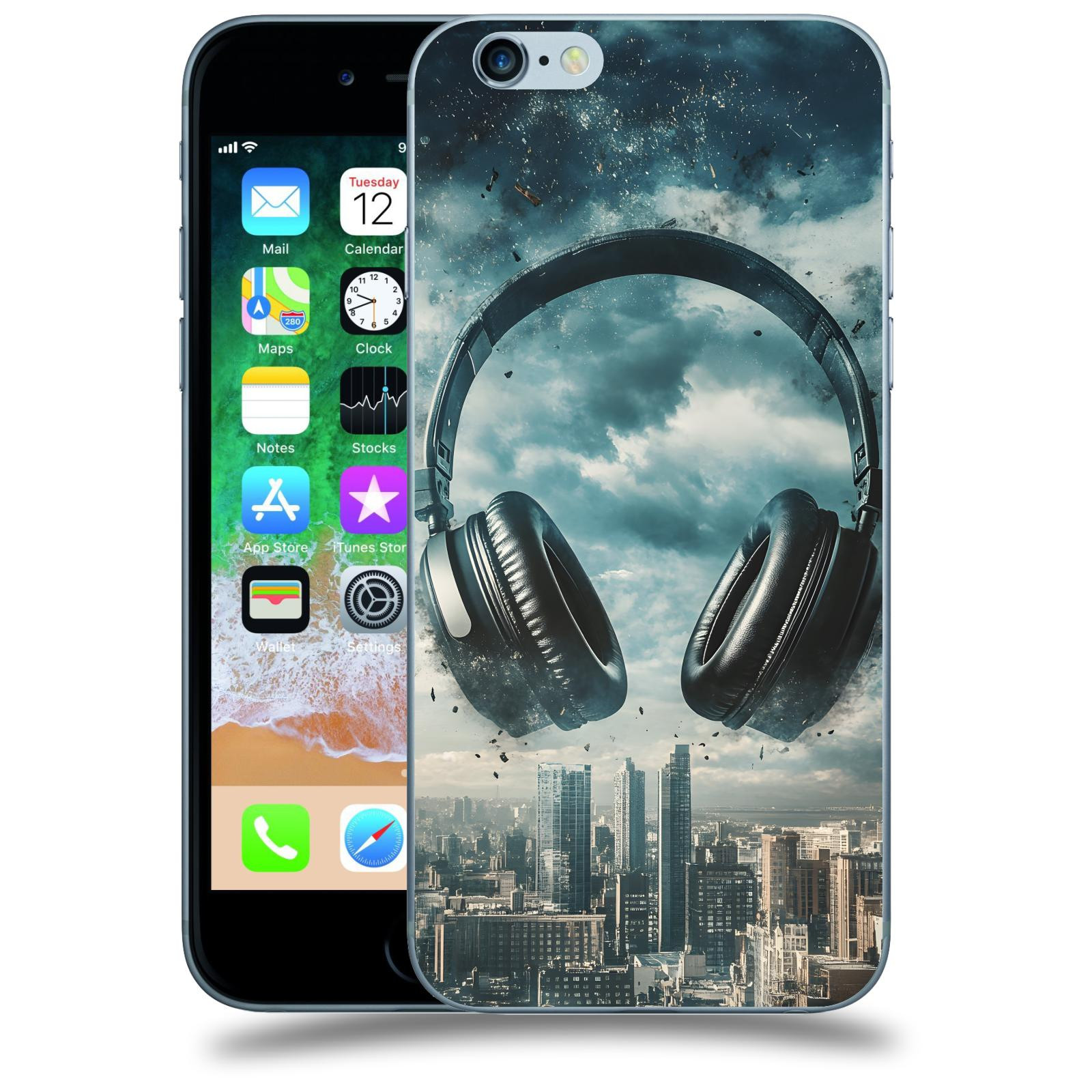 ACOVER Kryt na mobil Apple iPhone 6/6S - Sluchátka