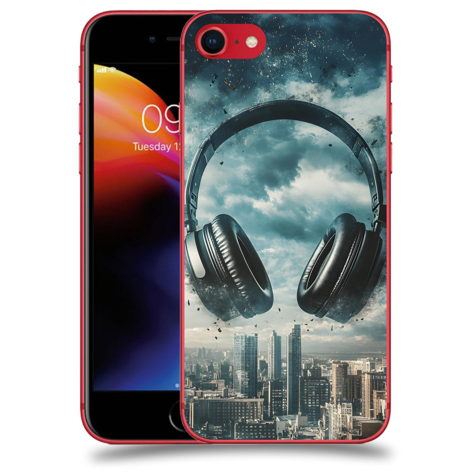 ACOVER Kryt na mobil Apple iPhone 8 - Sluchátka