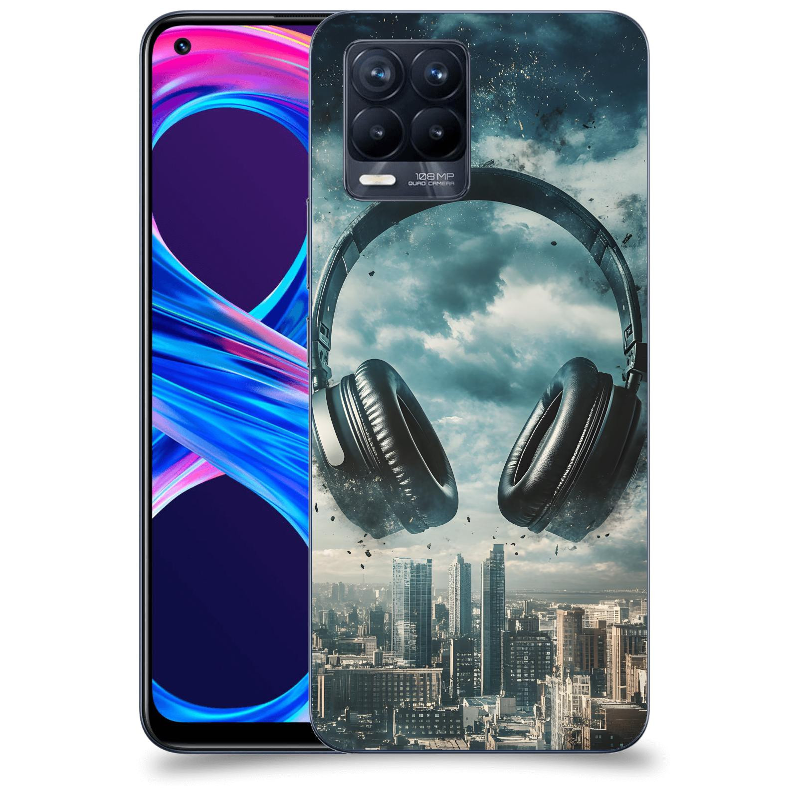 ACOVER Kryt na mobil Realme 8 Pro - Sluchátka