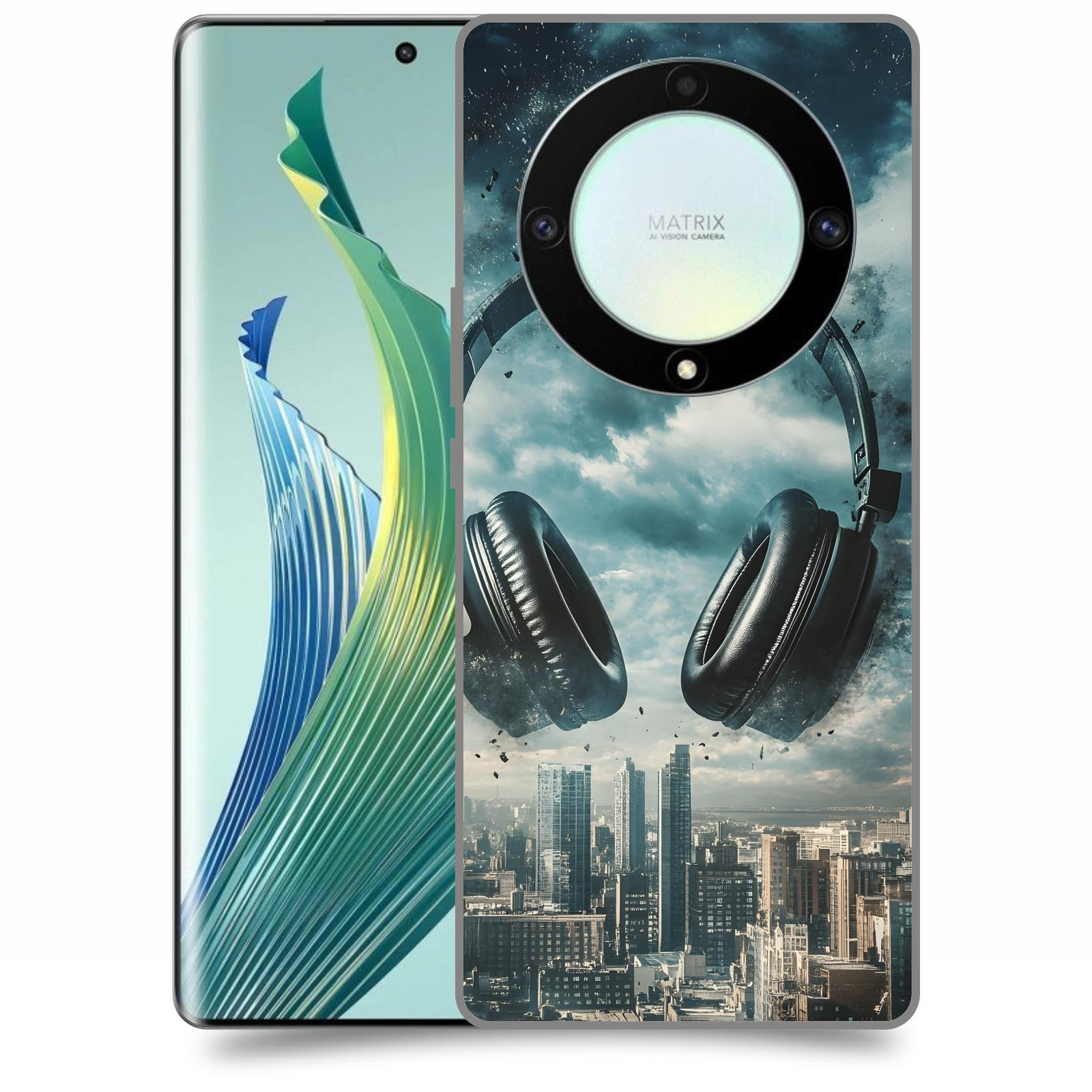 ACOVER Kryt na mobil Honor Magic 5 Lite 5G - Sluchátka