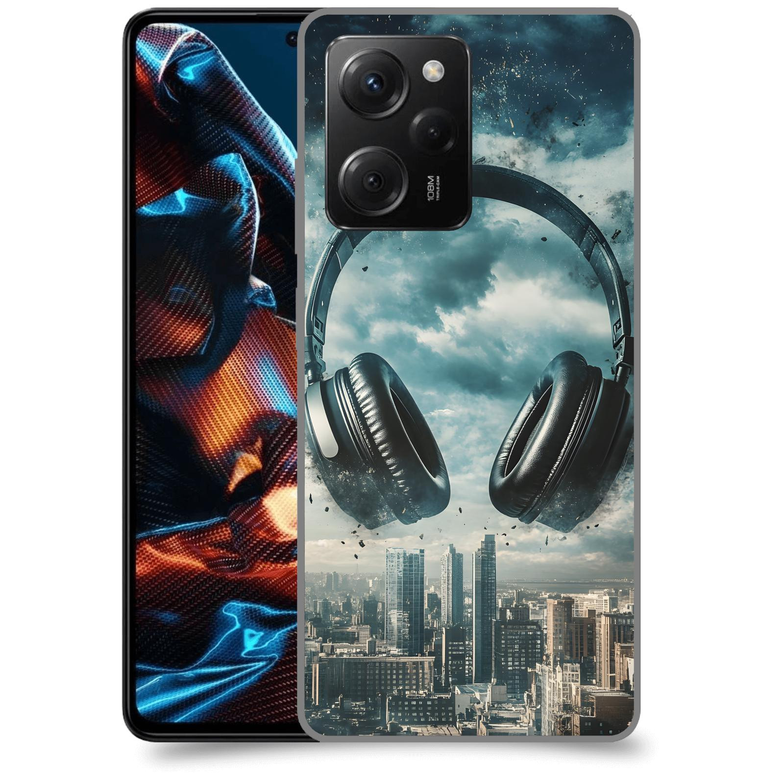 ACOVER Kryt na mobil Xiaomi Poco X5 Pro - Sluchátka