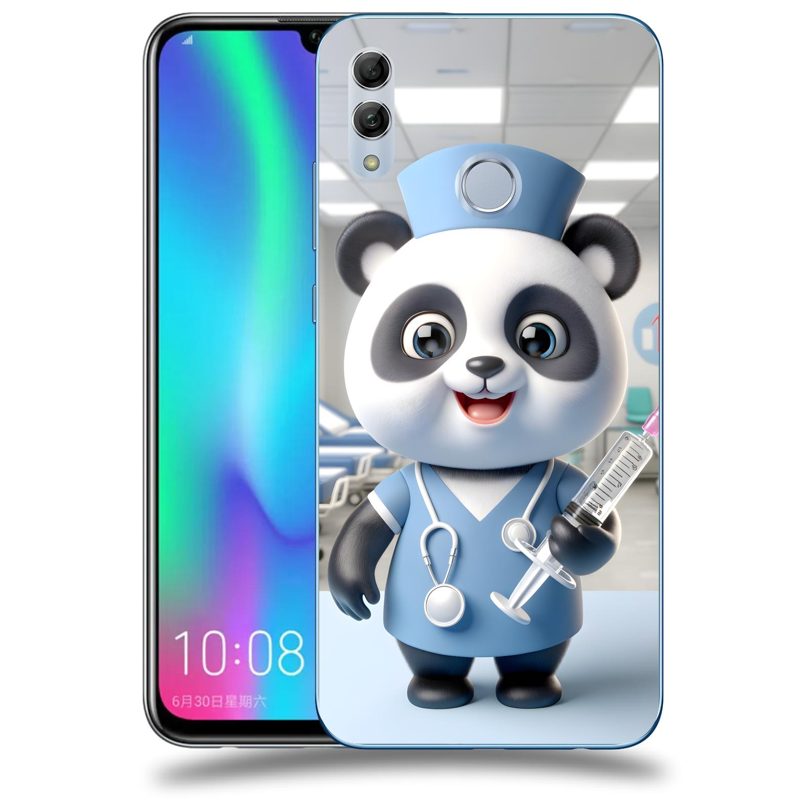 ACOVER Kryt na mobil Honor 10 Lite - Panda doktor 2