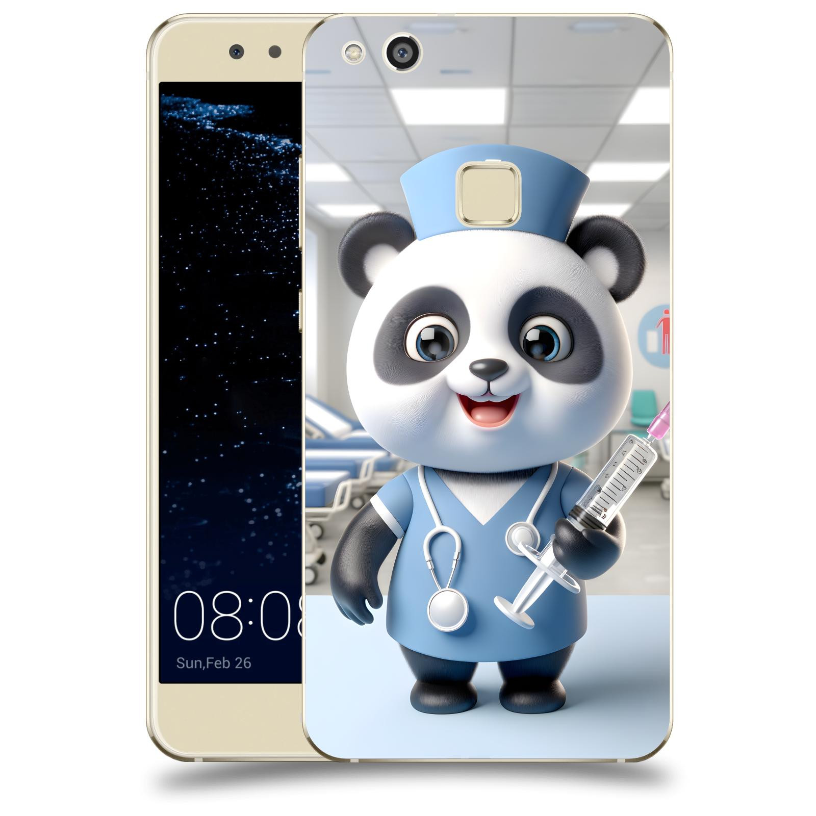 ACOVER Kryt na mobil Huawei P10 Lite - Panda doktor 2