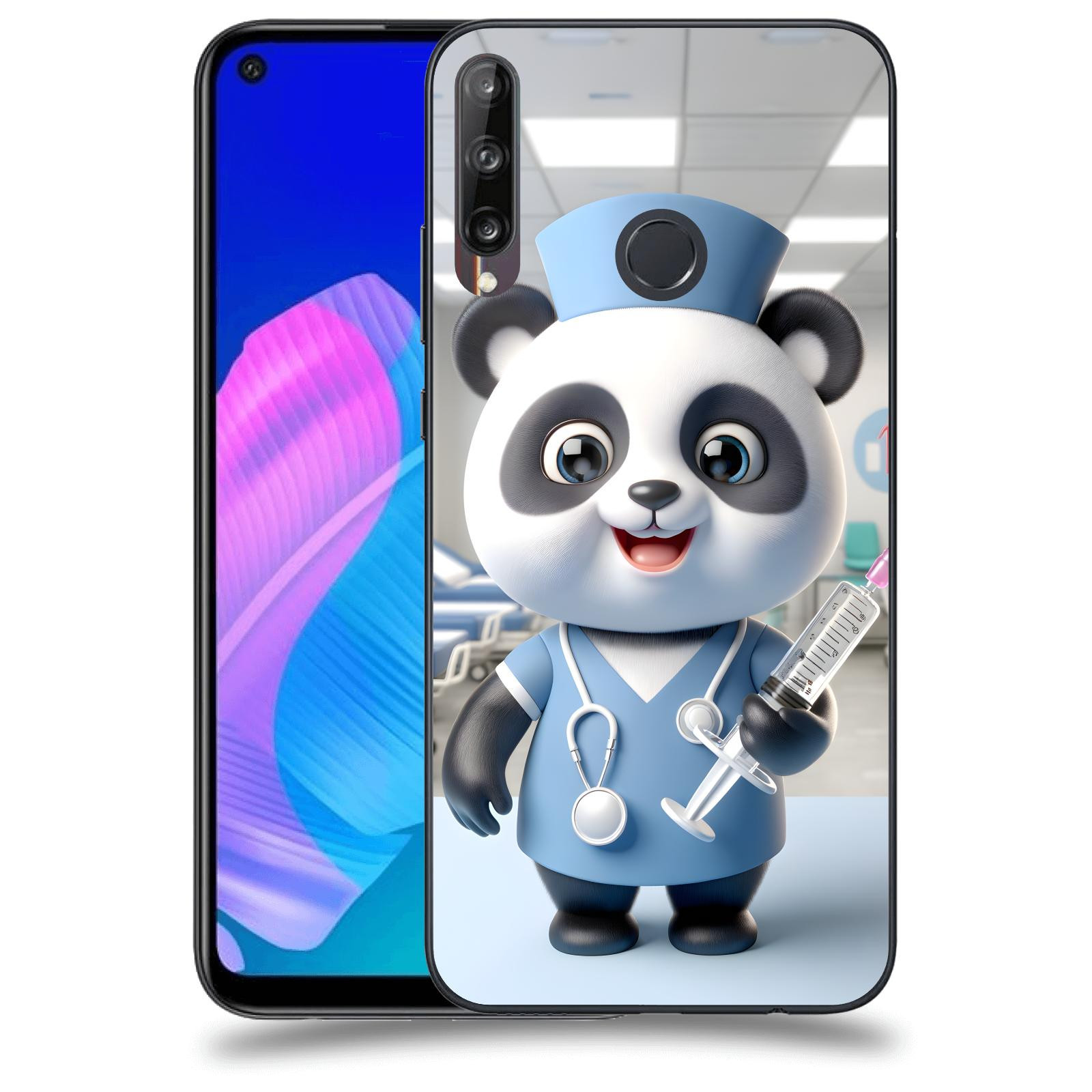 ACOVER Kryt na mobil Huawei P40 Lite E - Panda doktor 2