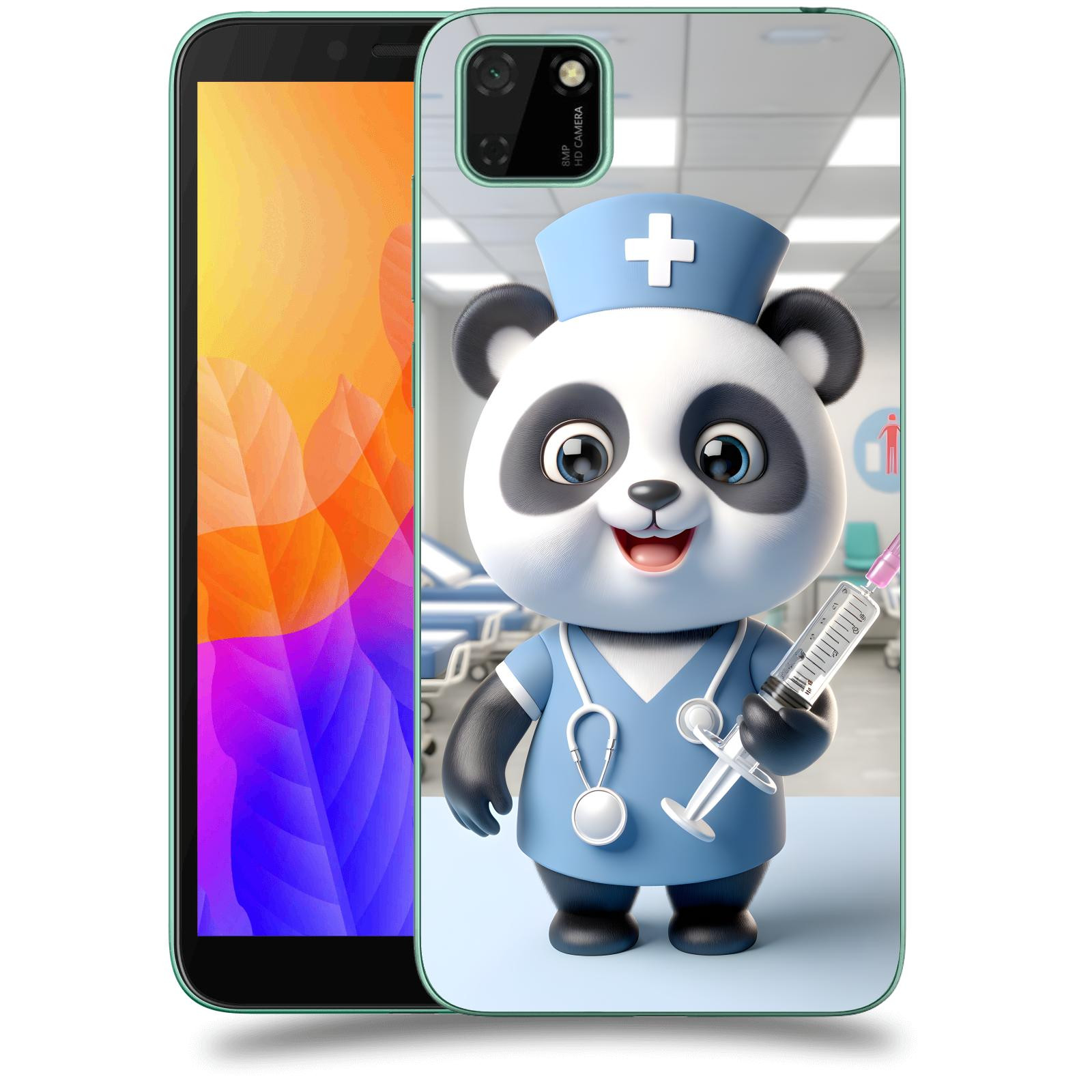 ACOVER Kryt na mobil Huawei Y5P - Panda doktor 2