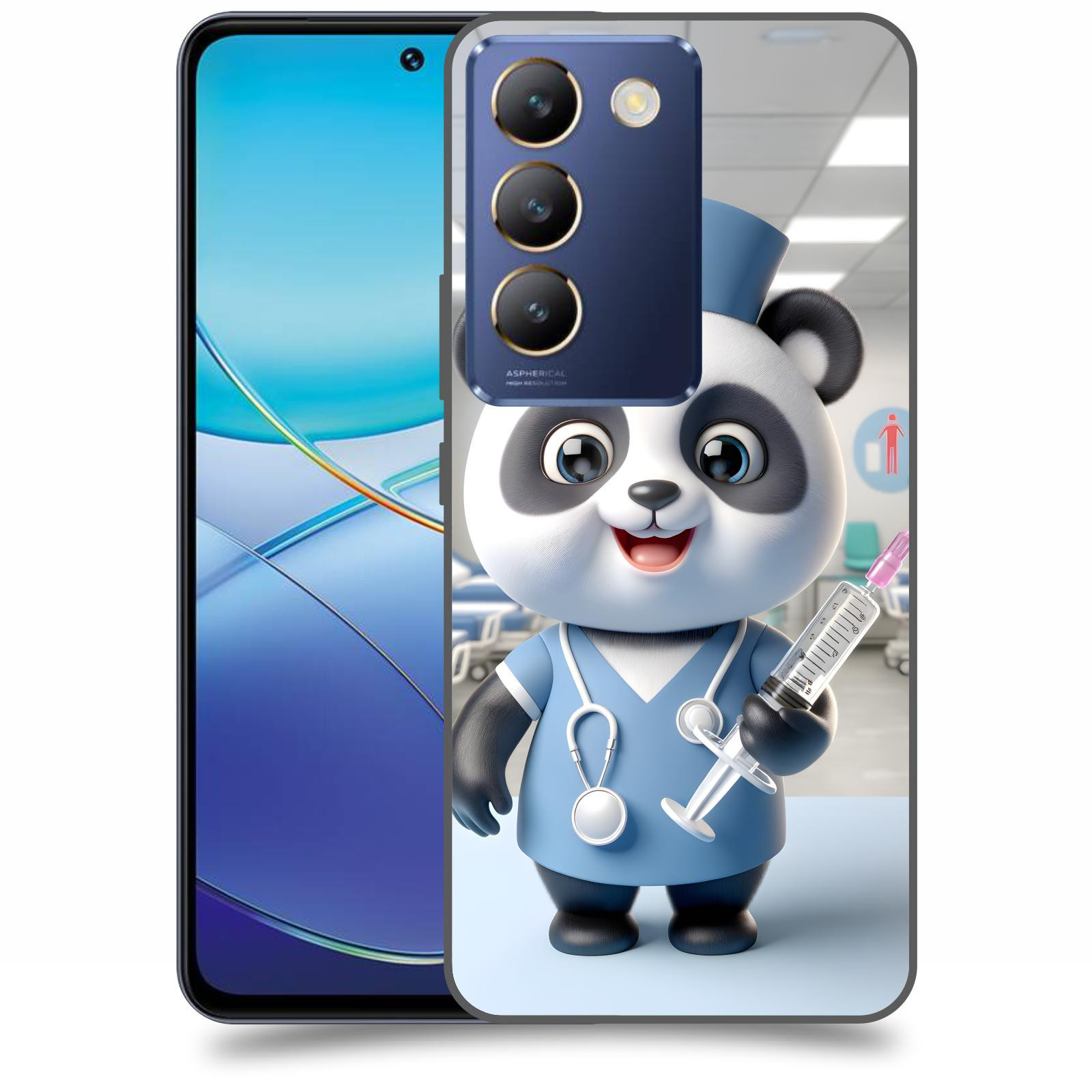 ACOVER Kryt na mobil Vivo V40SE - Panda doktor 2
