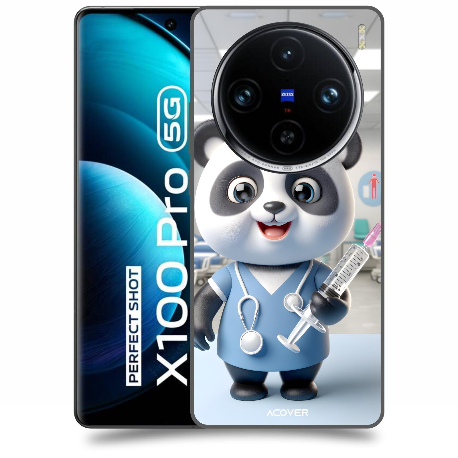 ACOVER Kryt na mobil Vivo X100 Pro - Panda doktor 2