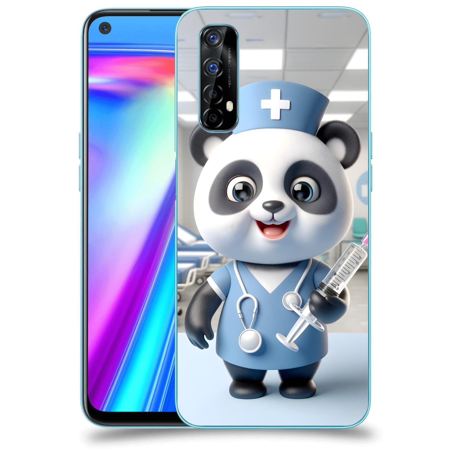 ACOVER Kryt na mobil Realme 7 - Panda doktor 2