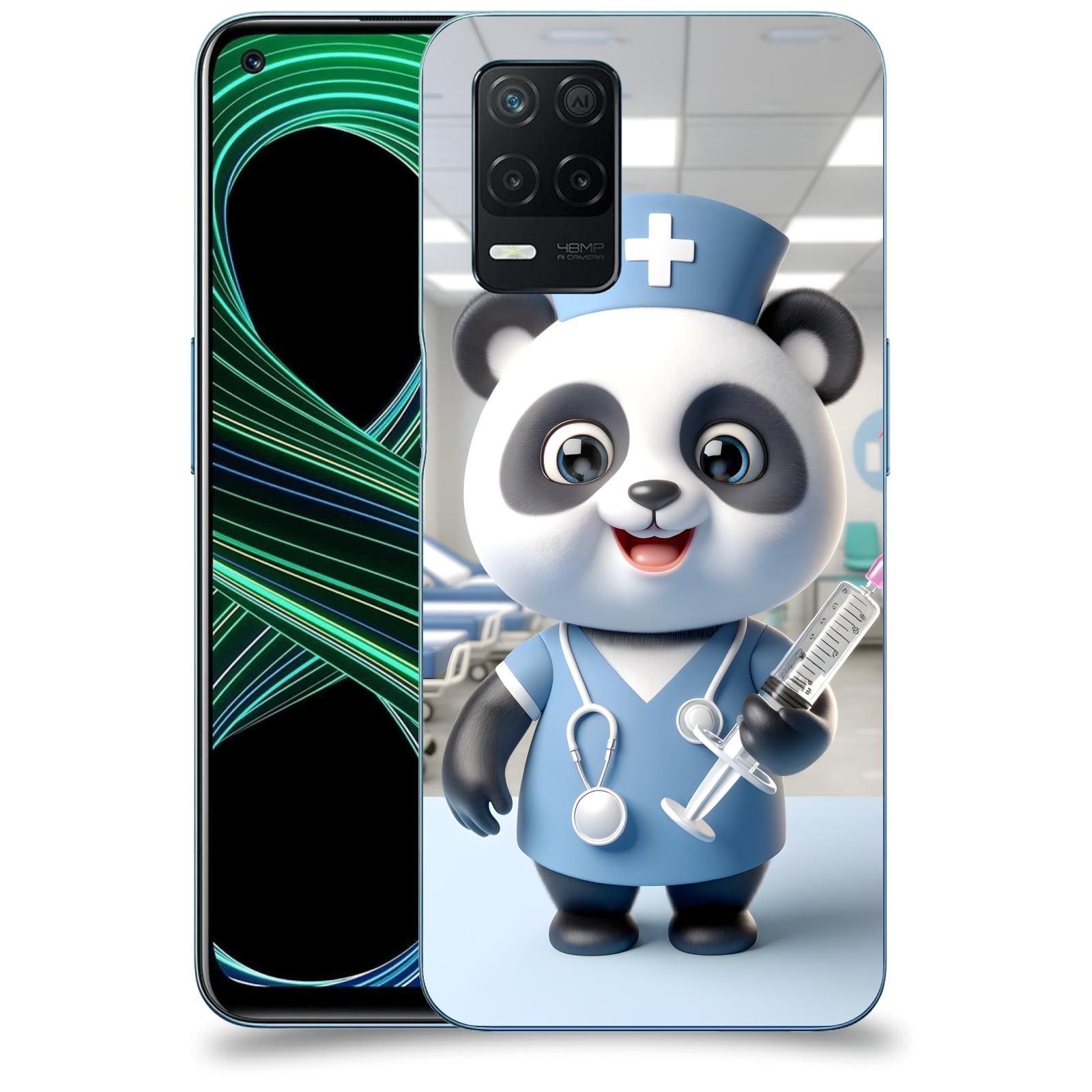 ACOVER Kryt na mobil Realme 8 5G - Panda doktor 2