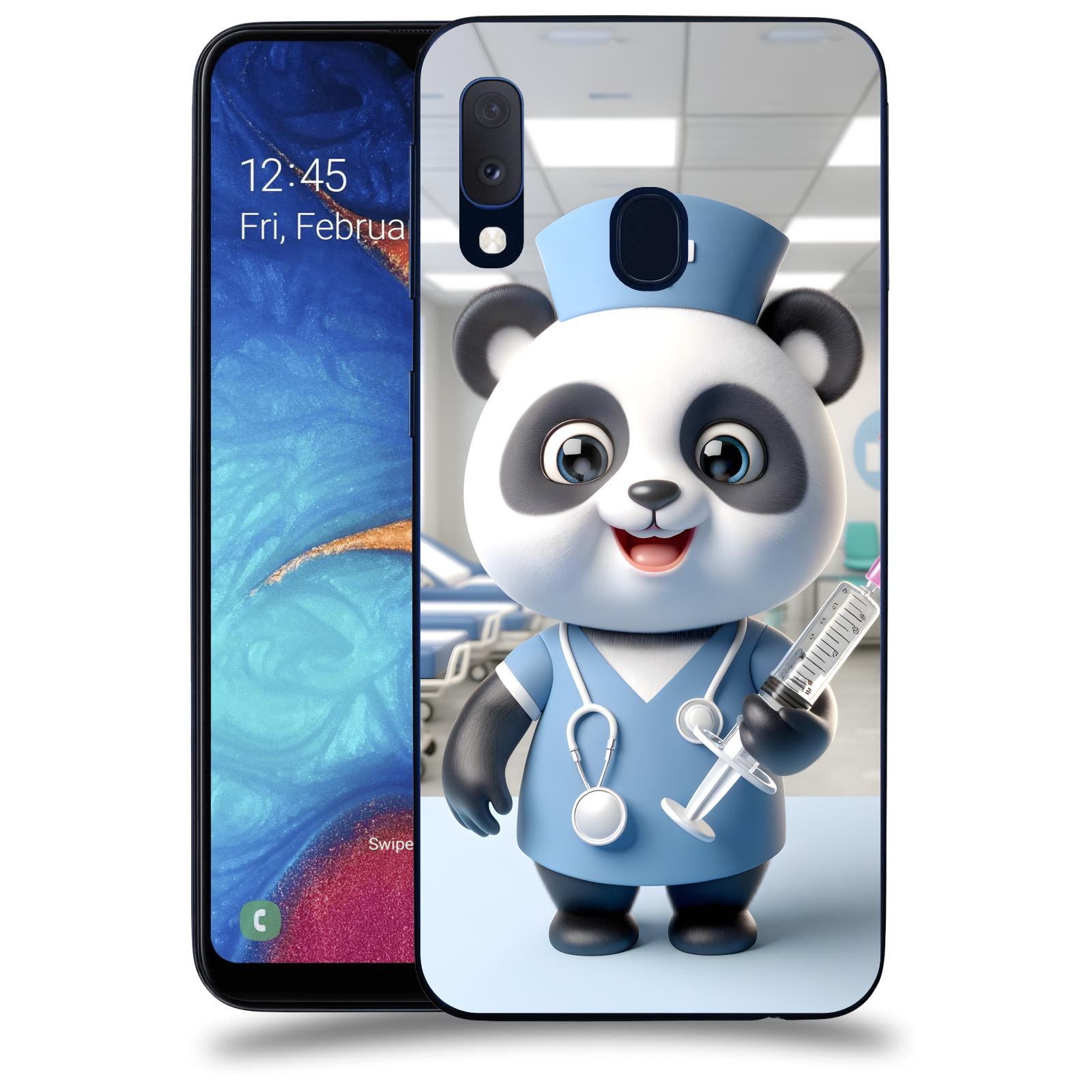 ACOVER Kryt na mobil Samsung Galaxy A20e A202F - Panda doktor 2