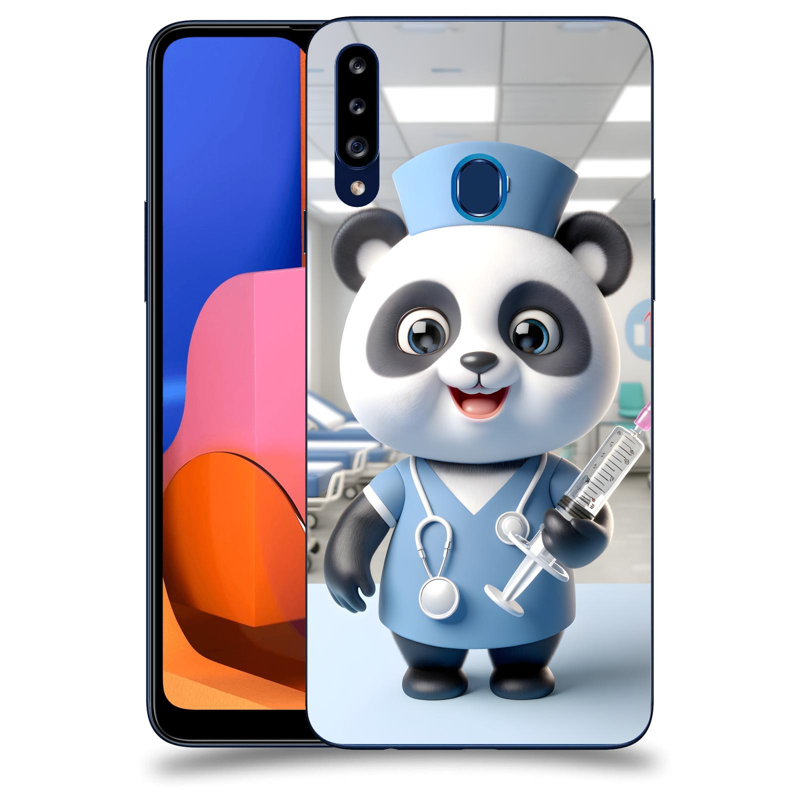 ACOVER Kryt na mobil Samsung Galaxy A20s - Panda doktor 2