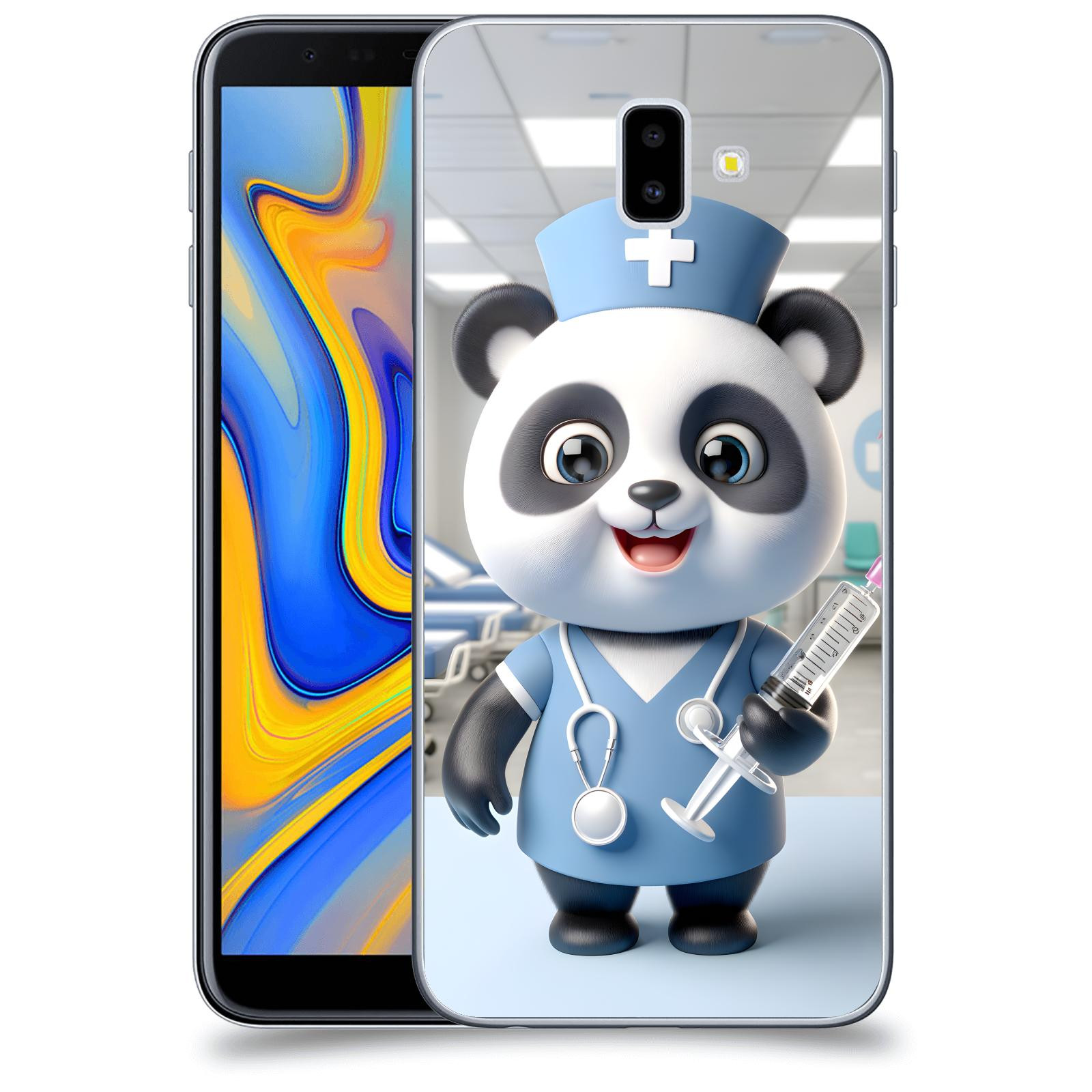 ACOVER Kryt na mobil Samsung Galaxy J6+ J610F - Panda doktor 2