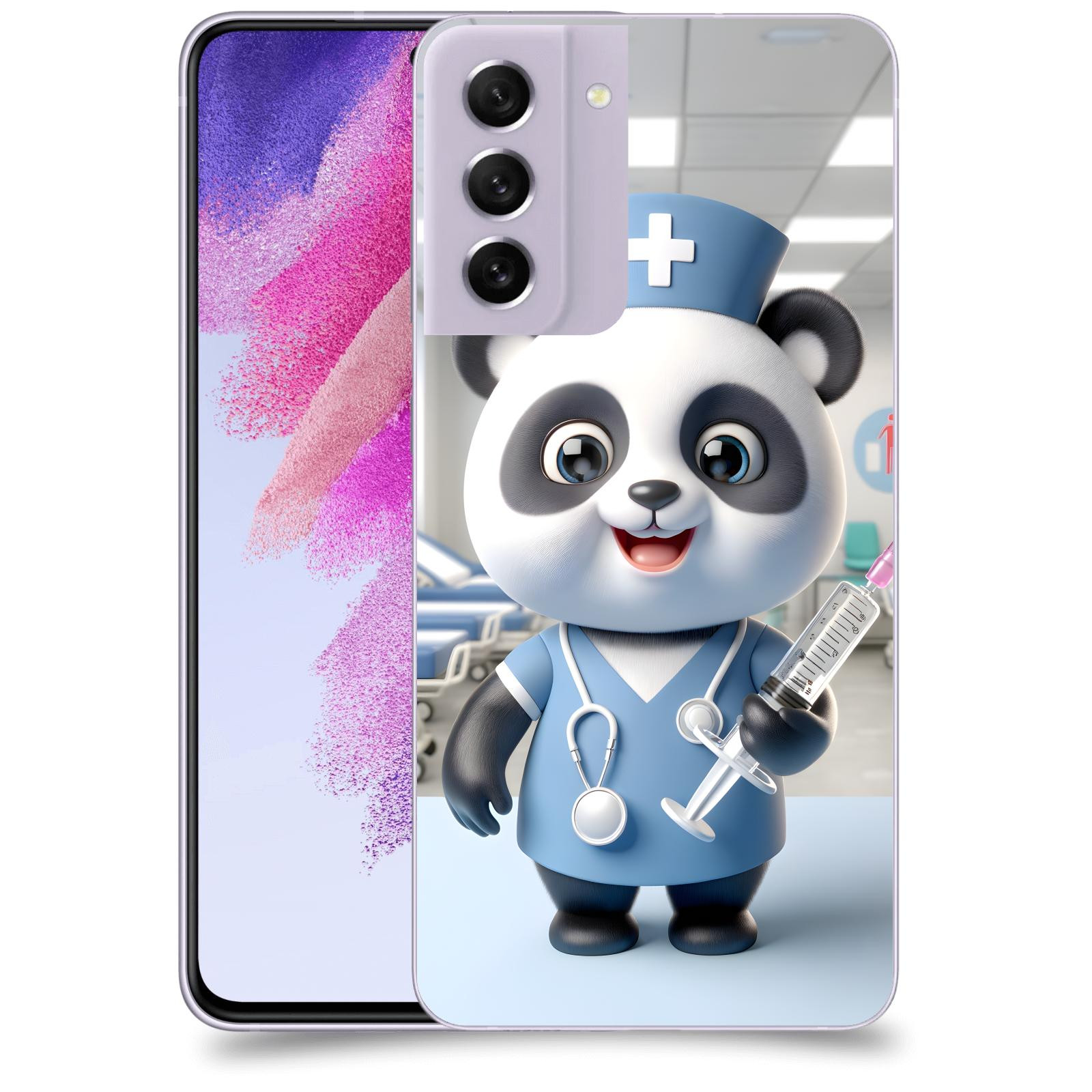 ACOVER Kryt na mobil Samsung Galaxy S21 FE 5G - Panda doktor 2