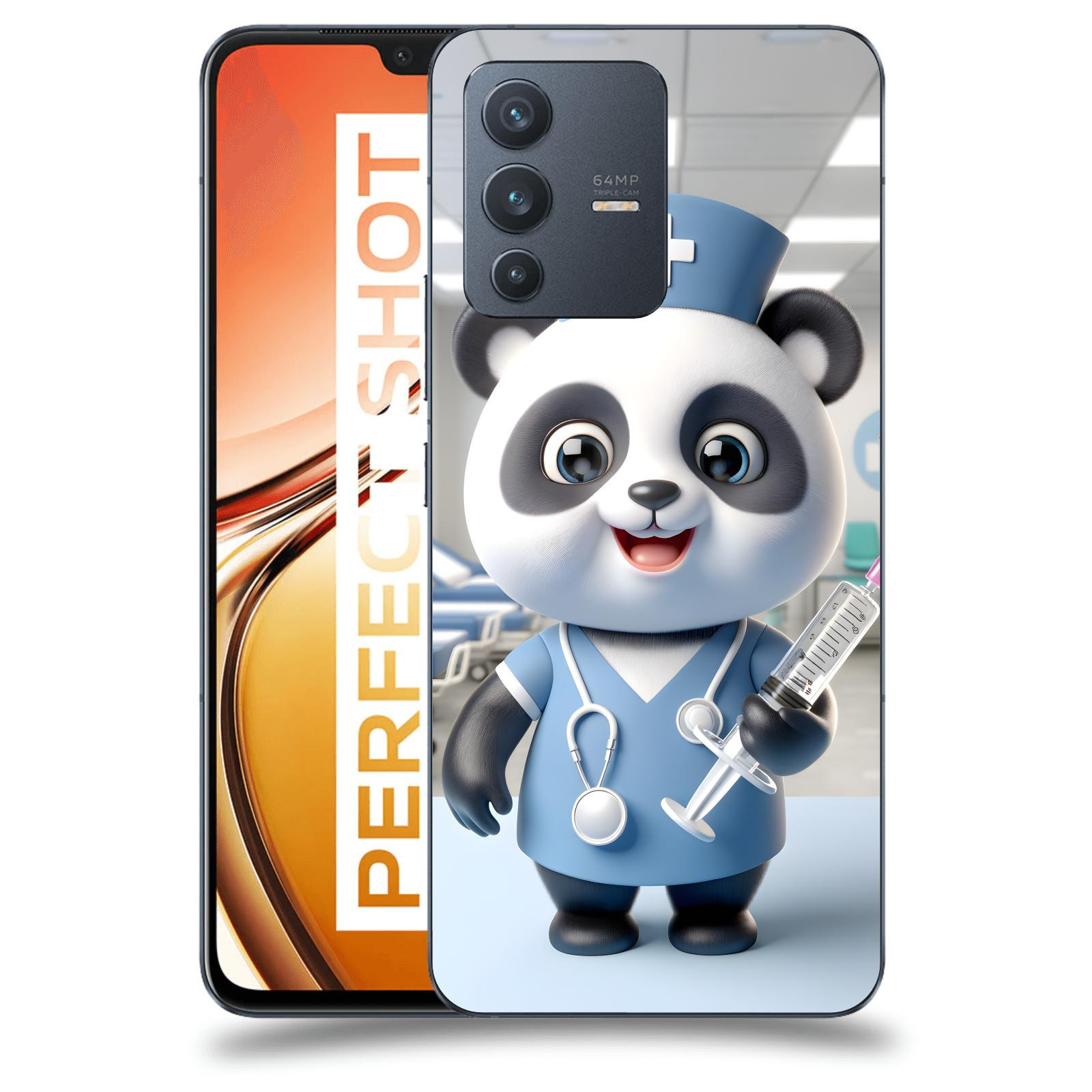 ACOVER Kryt na mobil Vivo V23 5G - Panda doktor 2