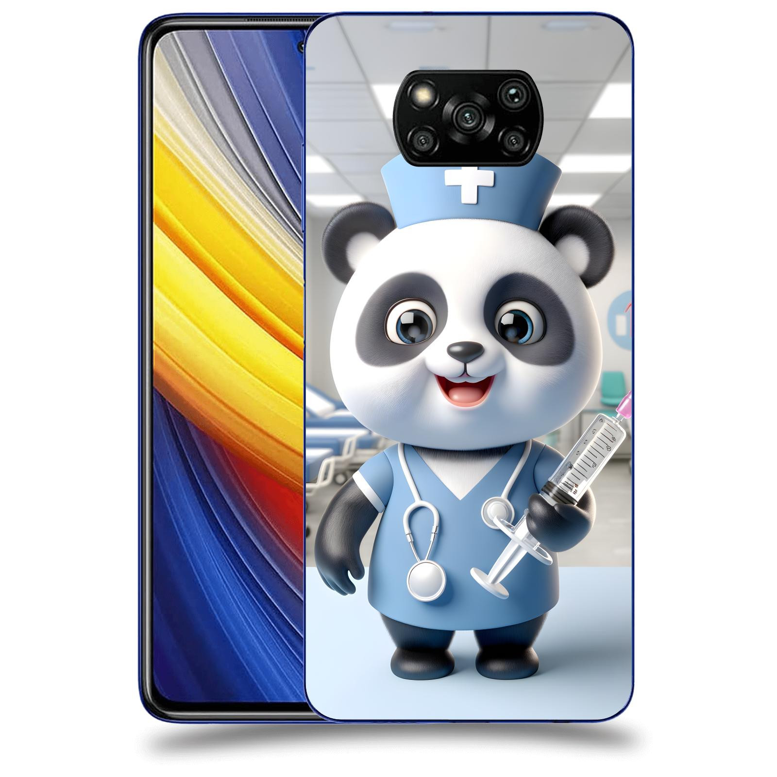 ACOVER Kryt na mobil Xiaomi Poco X3 Pro - Panda doktor 2