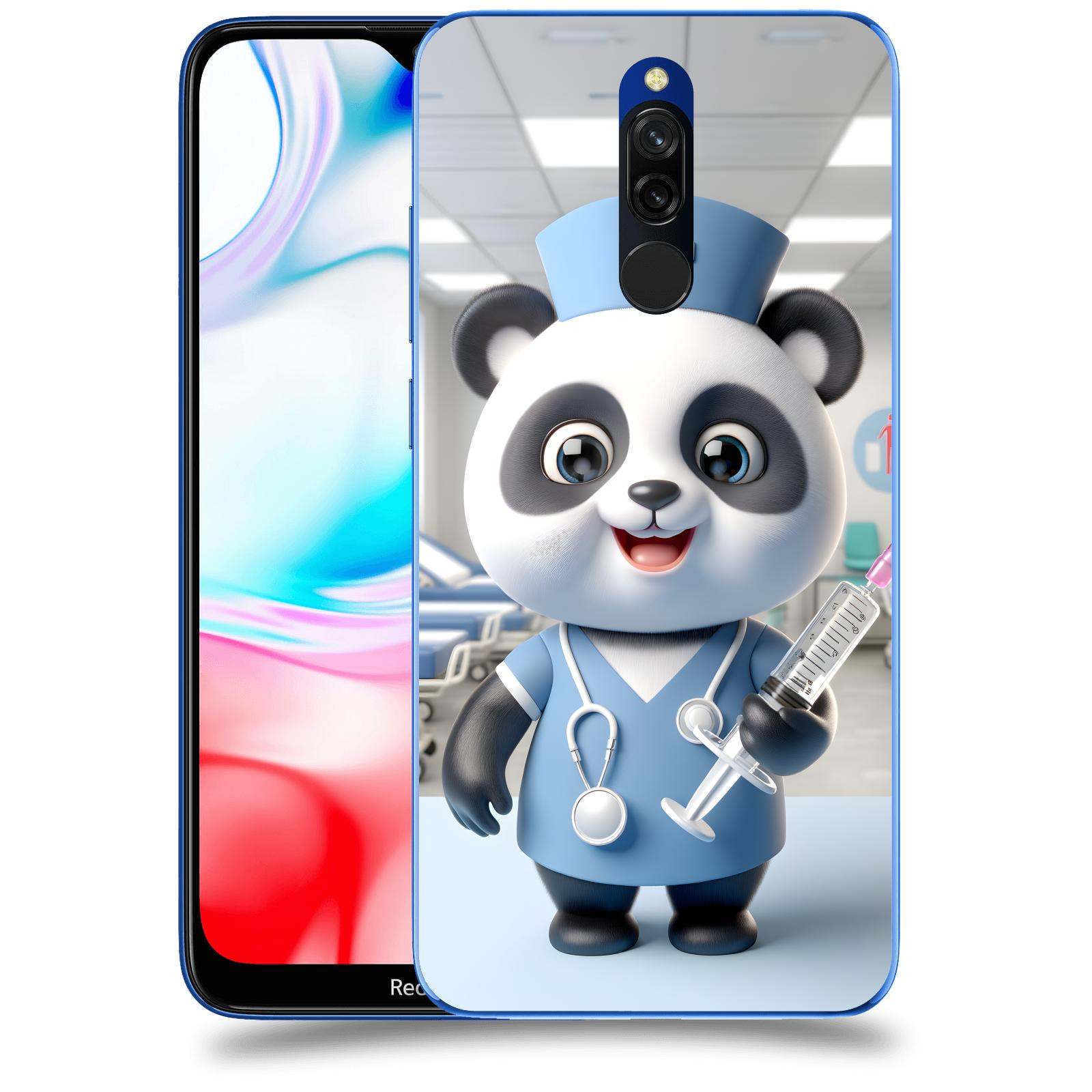 ACOVER Kryt na mobil Xiaomi Redmi 8 - Panda doktor 2