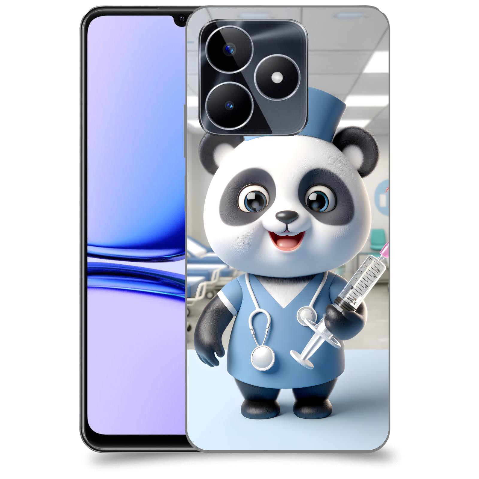 ACOVER Kryt na mobil Realme C53 - Panda doktor 2