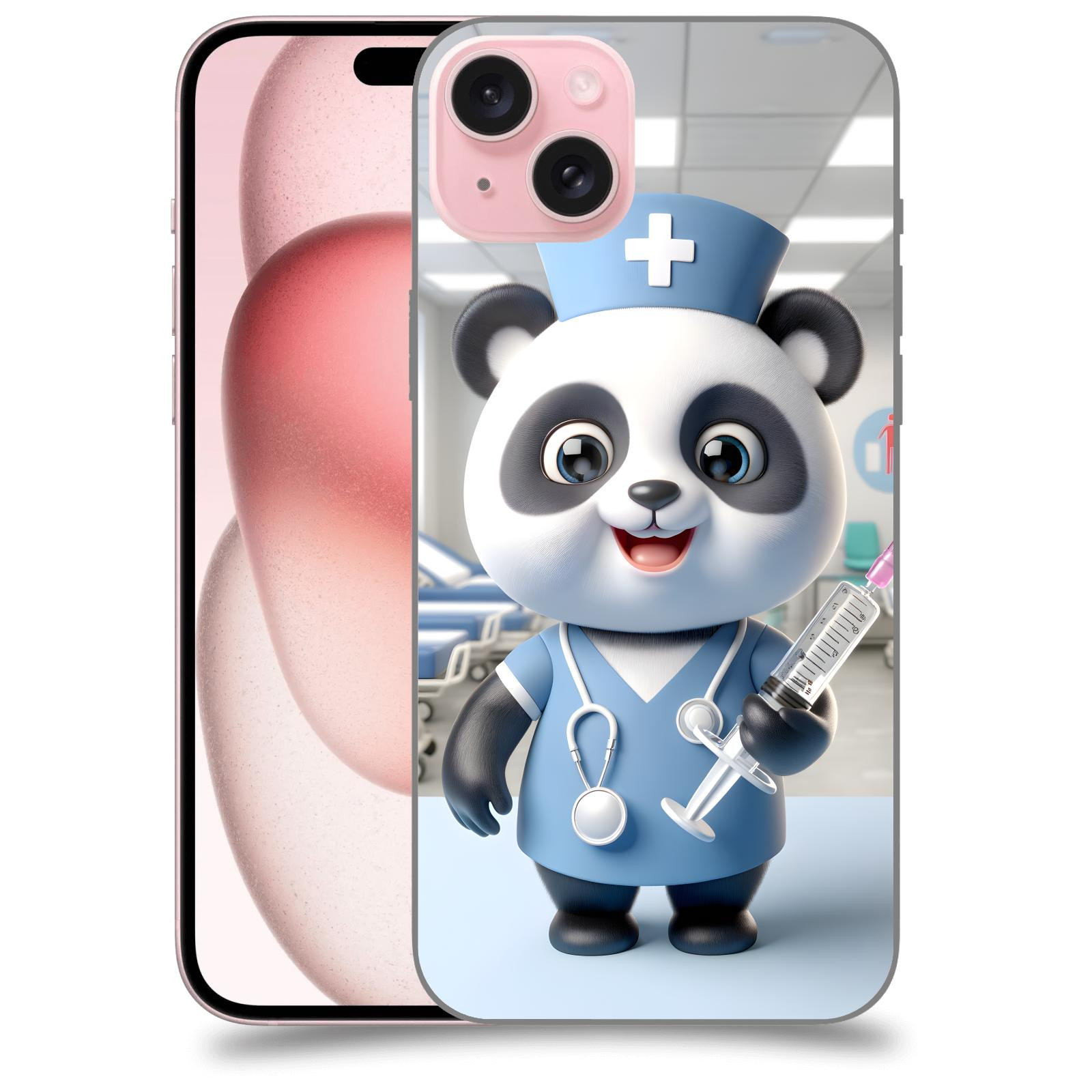 ACOVER Kryt na mobil Apple iPhone 15 plus - Panda doktor 2