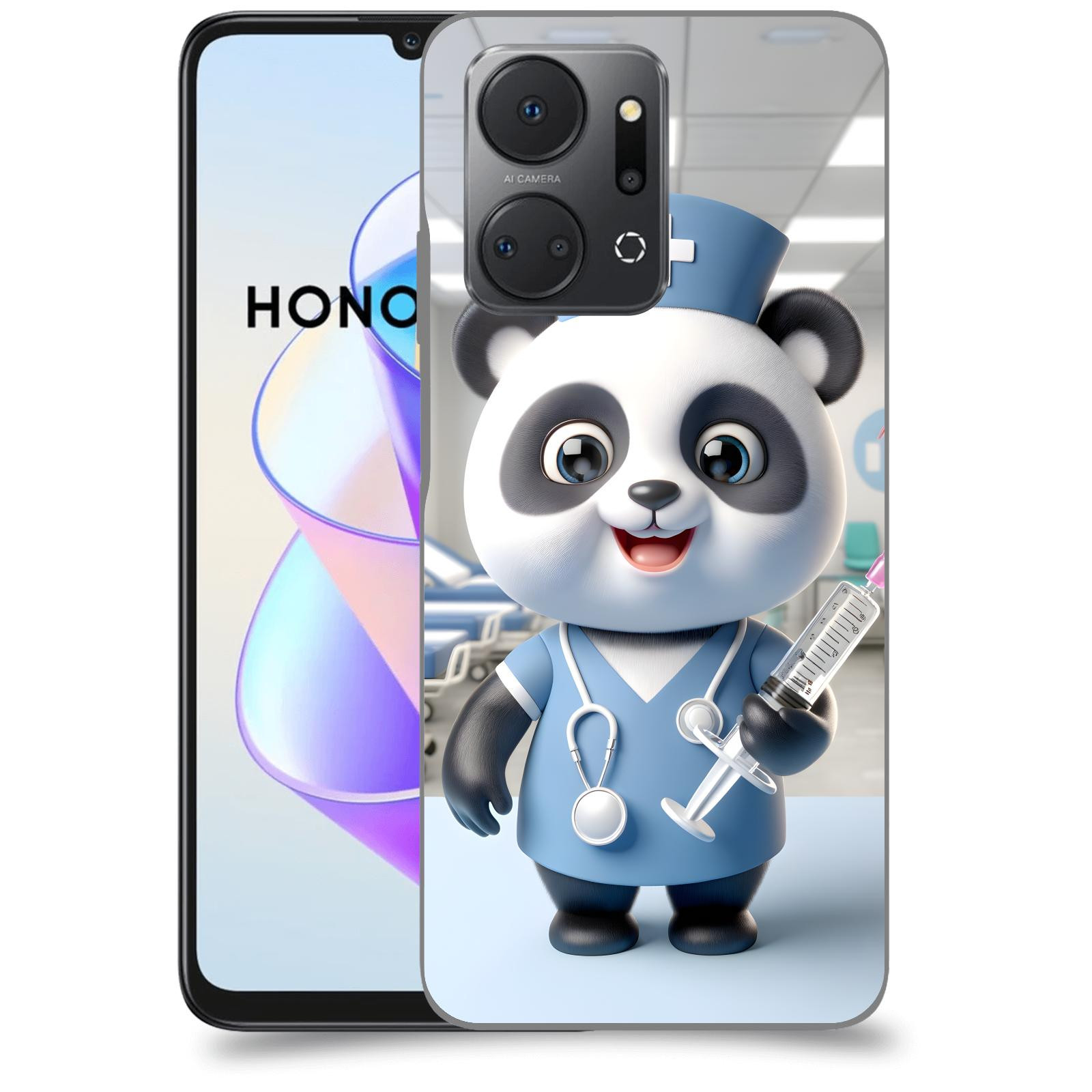 ACOVER Kryt na mobil HONOR X7a - Panda doktor 2