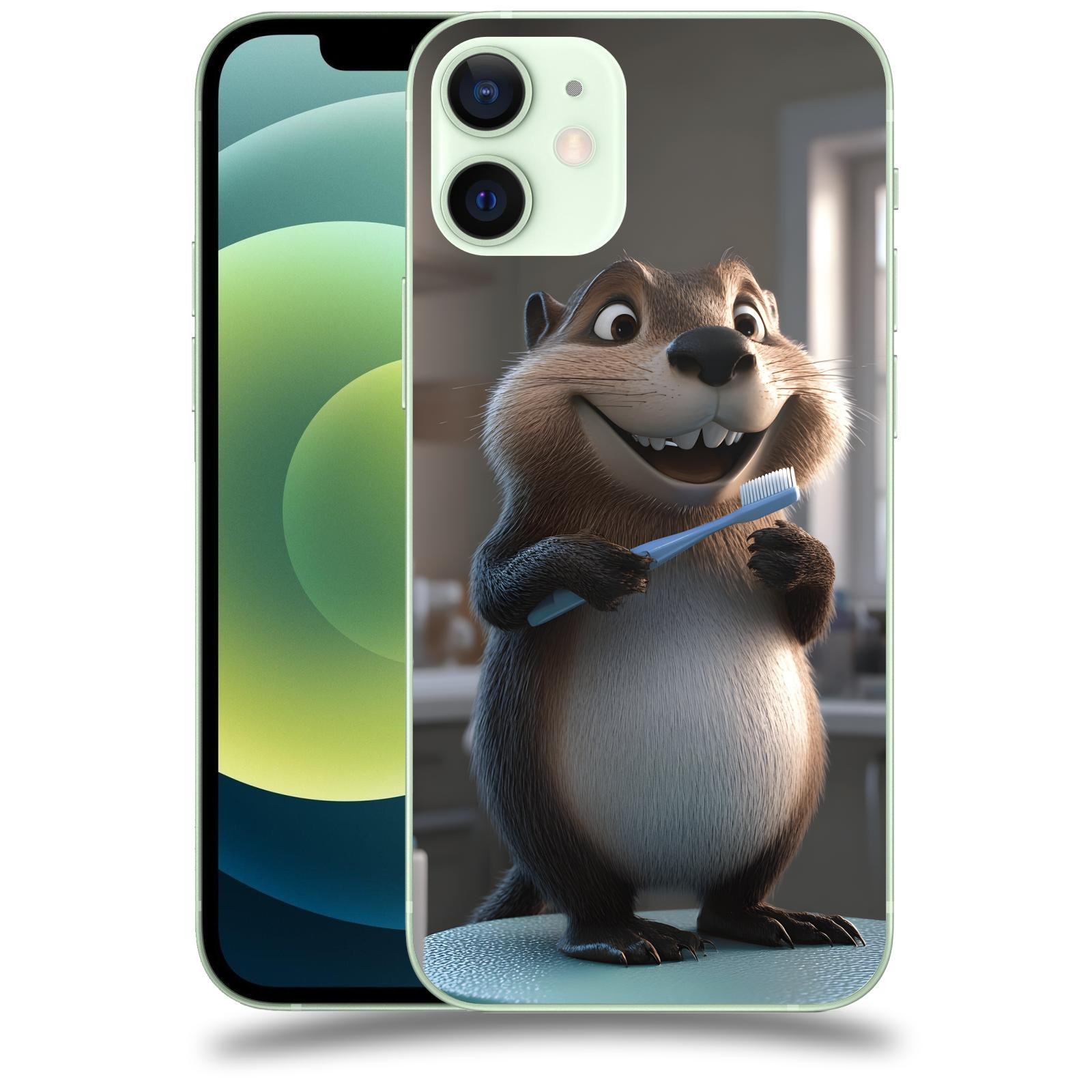 ACOVER Kryt na mobil Apple iPhone 12 mini - Bobr zubař