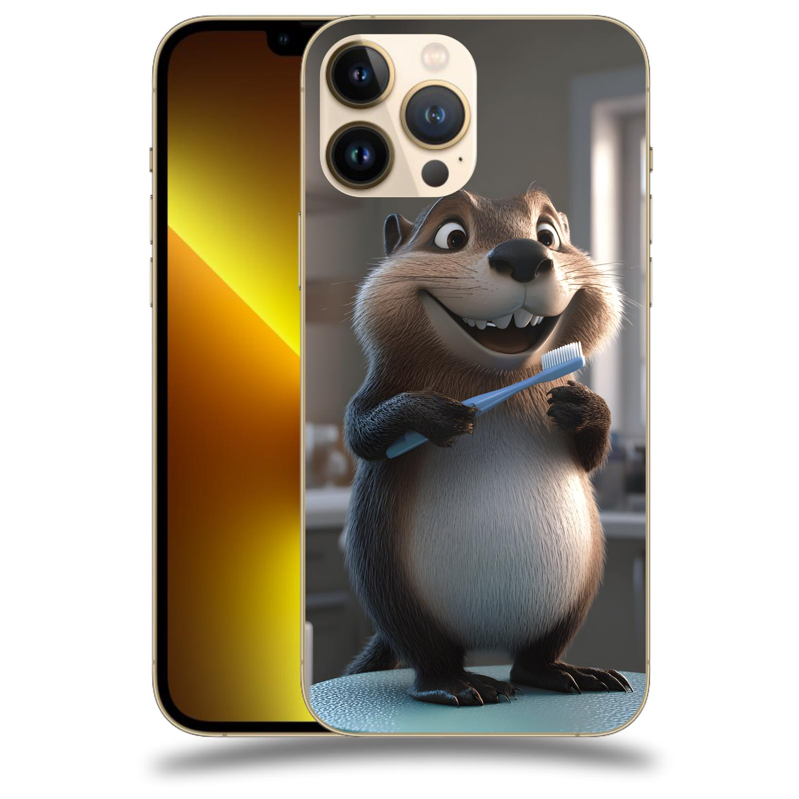 ACOVER Kryt na mobil Apple iPhone 13 Pro - Bobr zubař