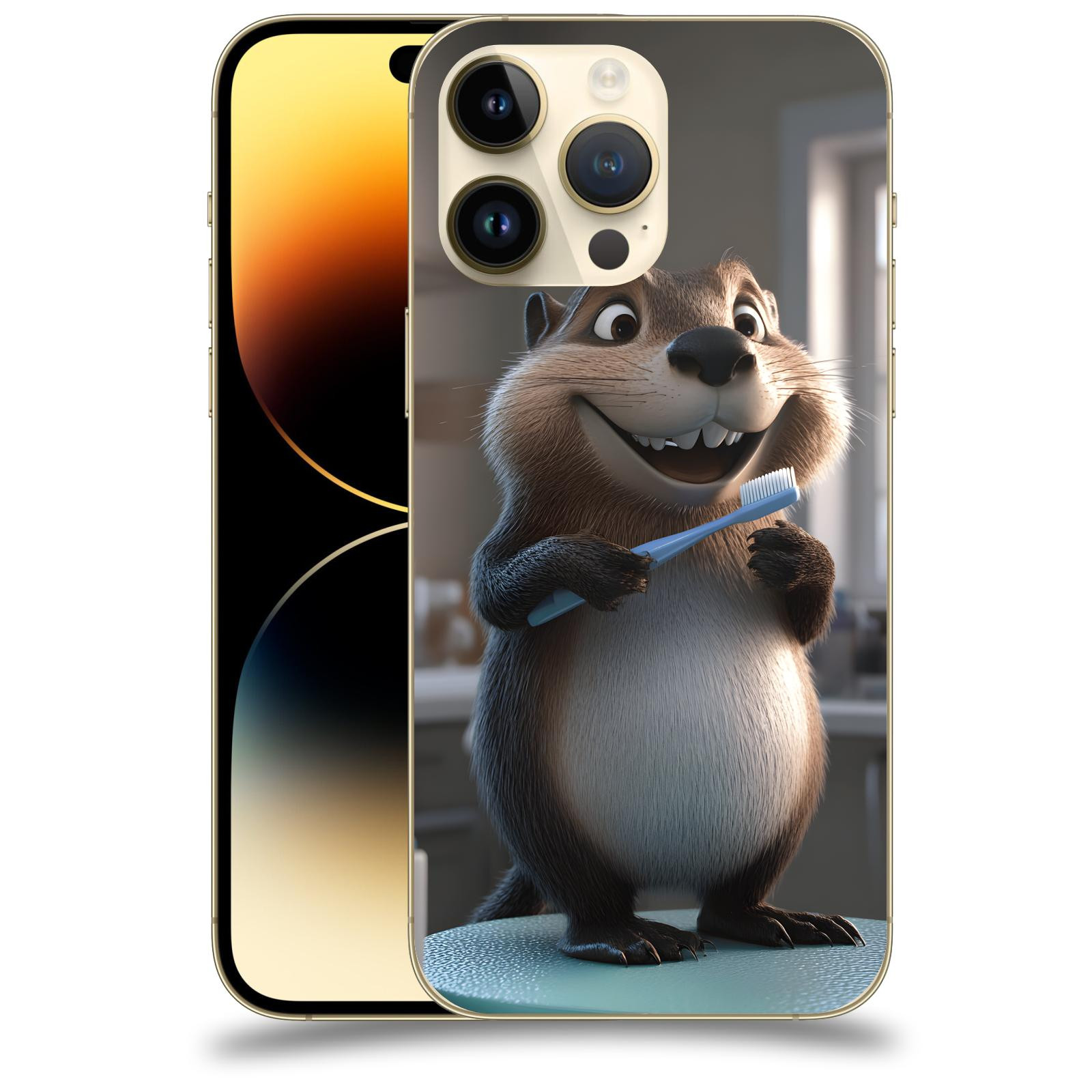 ACOVER Kryt na mobil Apple iPhone 14 Pro Max - Bobr zubař