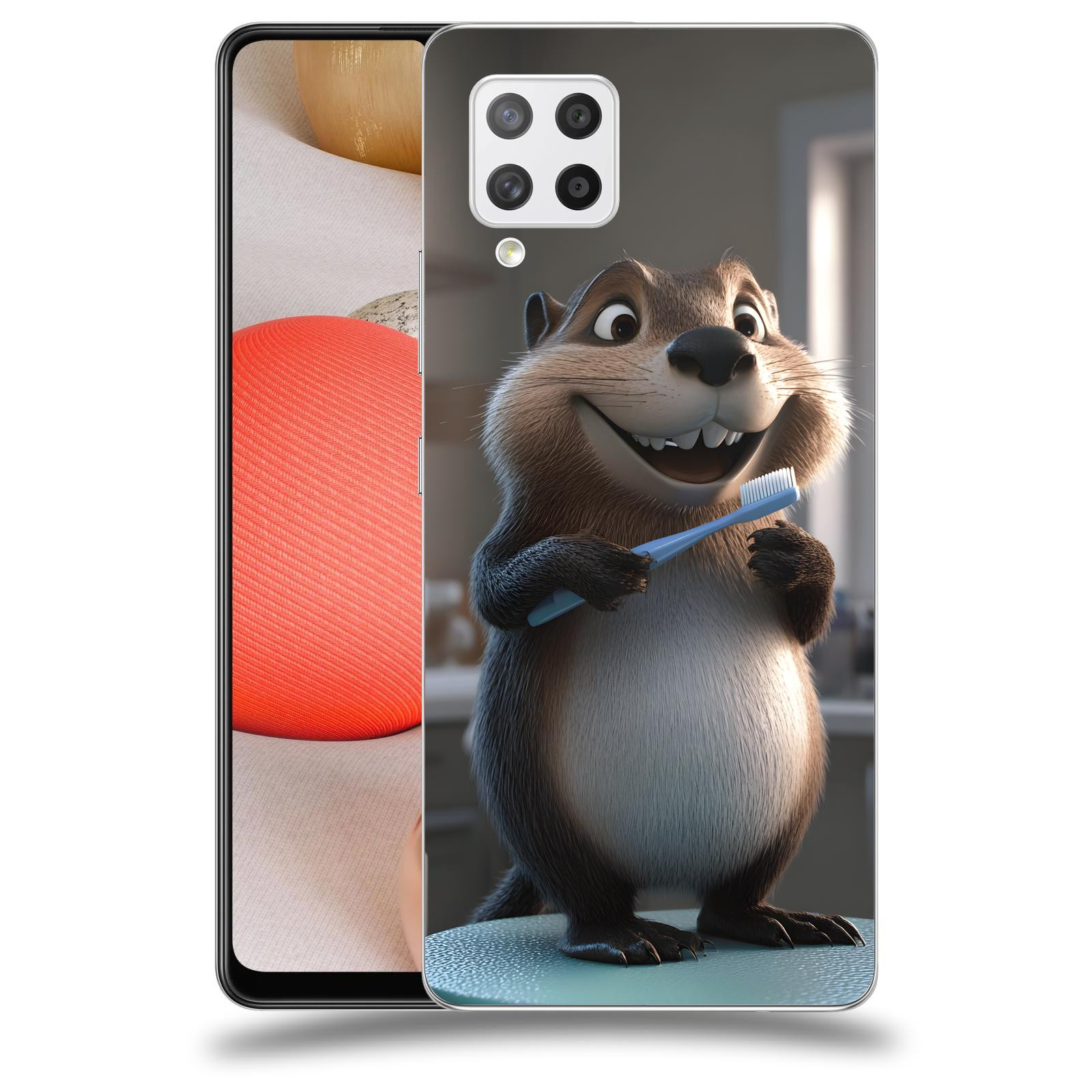 ACOVER Kryt na mobil Samsung Galaxy A42 A426B - Bobr zubař